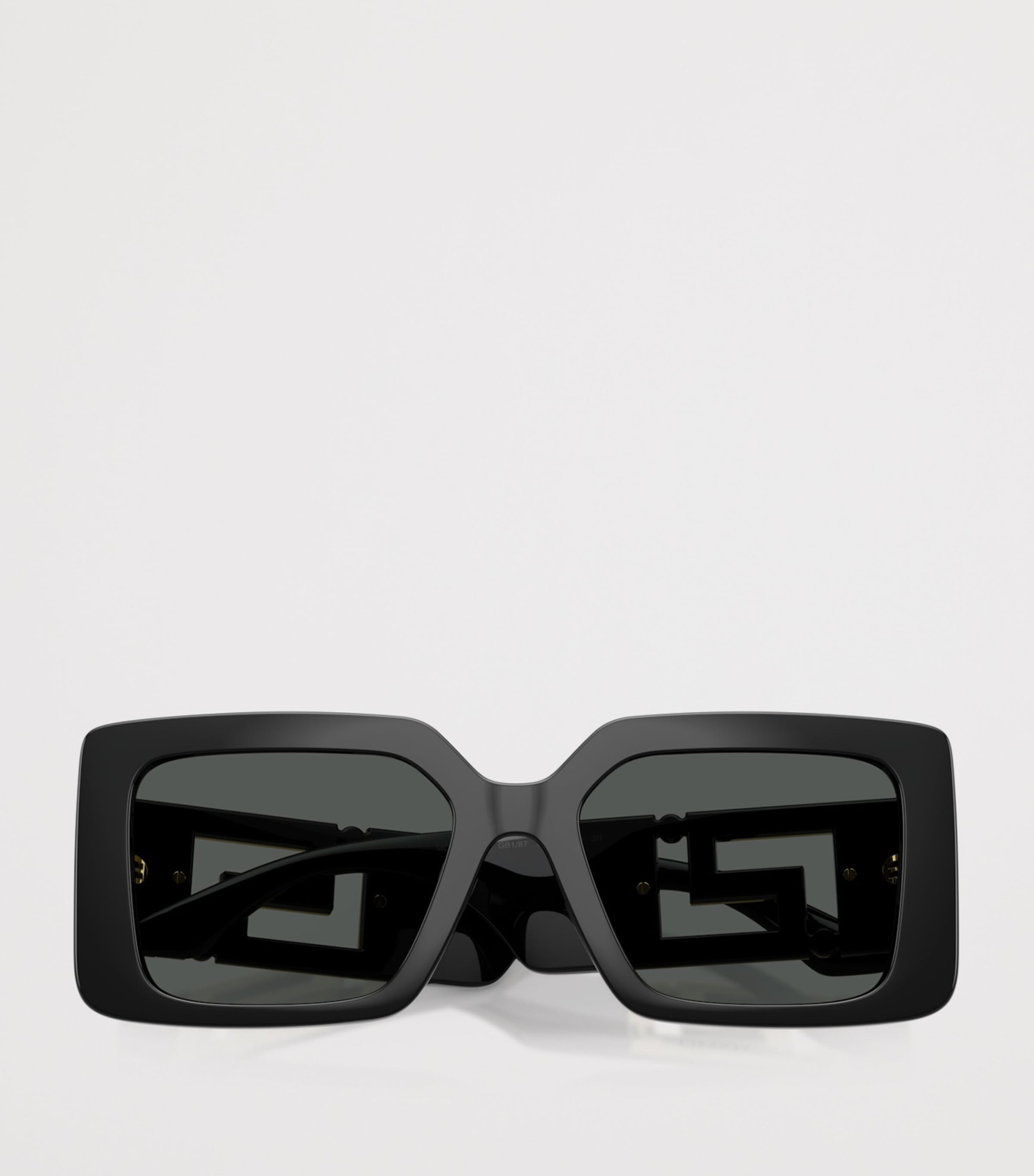 Versace Injected VE4505U Square Sunglasses Black Image 4