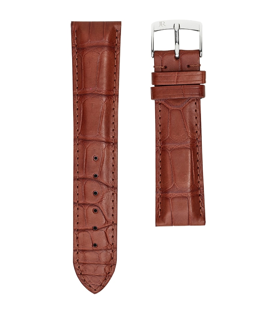 Jean Rousseau Classic 3.5 Alligator Leather Watch Strap (17mm) Brown Image 1