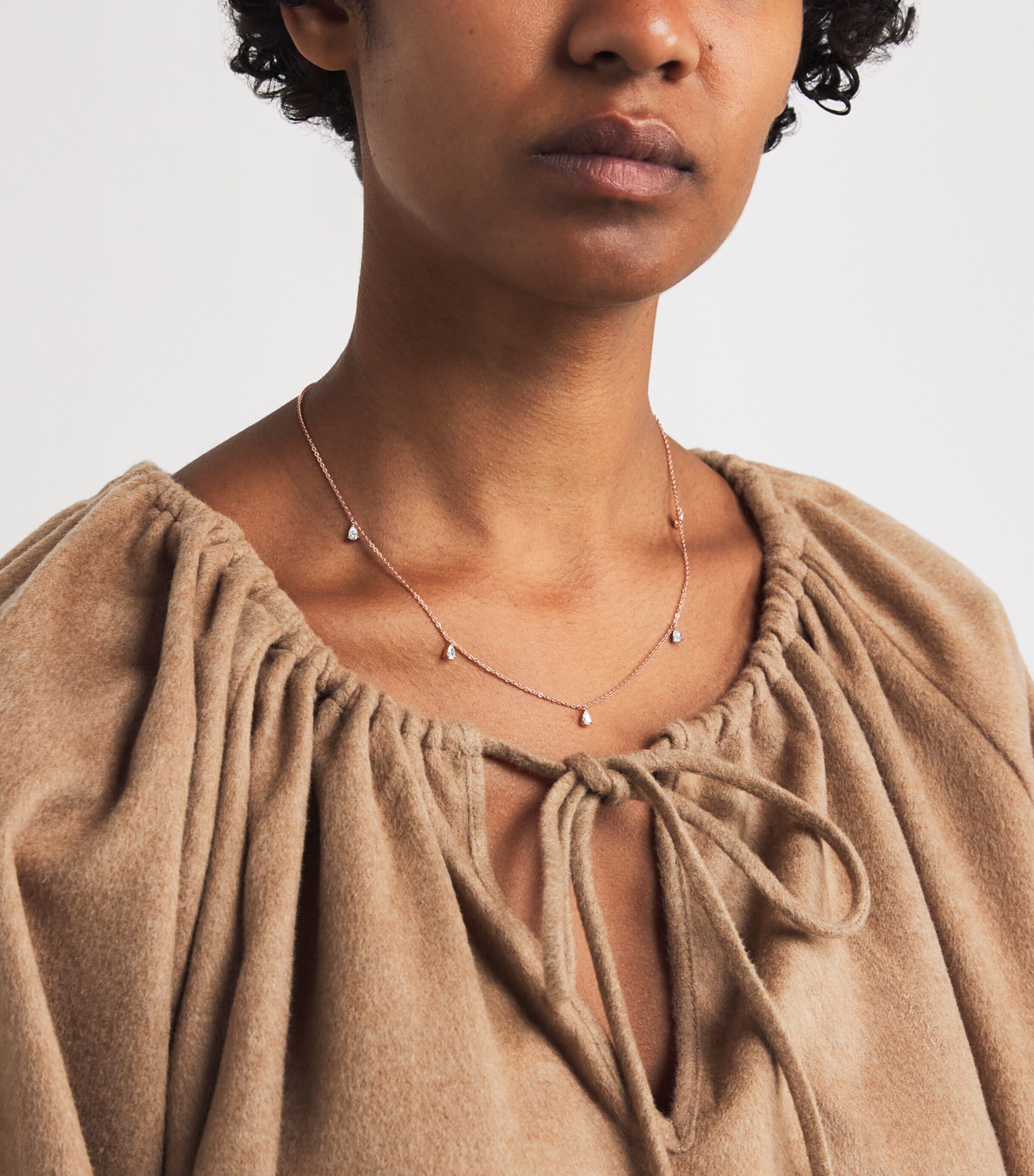 Rose Gold and Diamond Necklace (0.80ct) ROSE GOLD Image 2