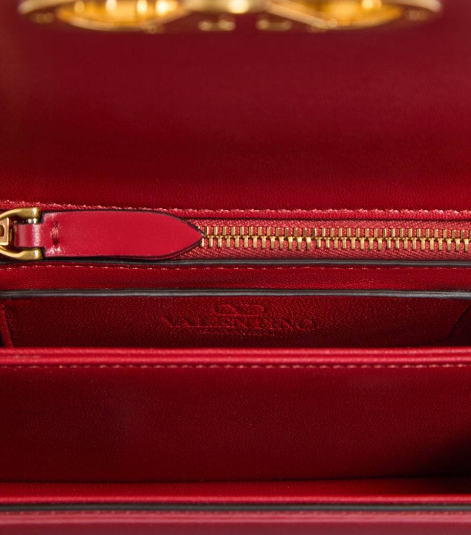 Valentino Garavani Small Leather Vain Shoulder Bag Image 4