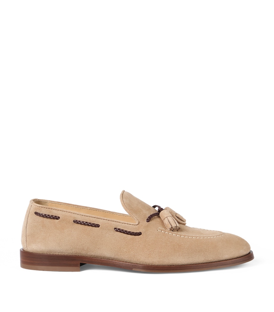 Brunello Cucinelli Suede Tassel Loafers Image 1