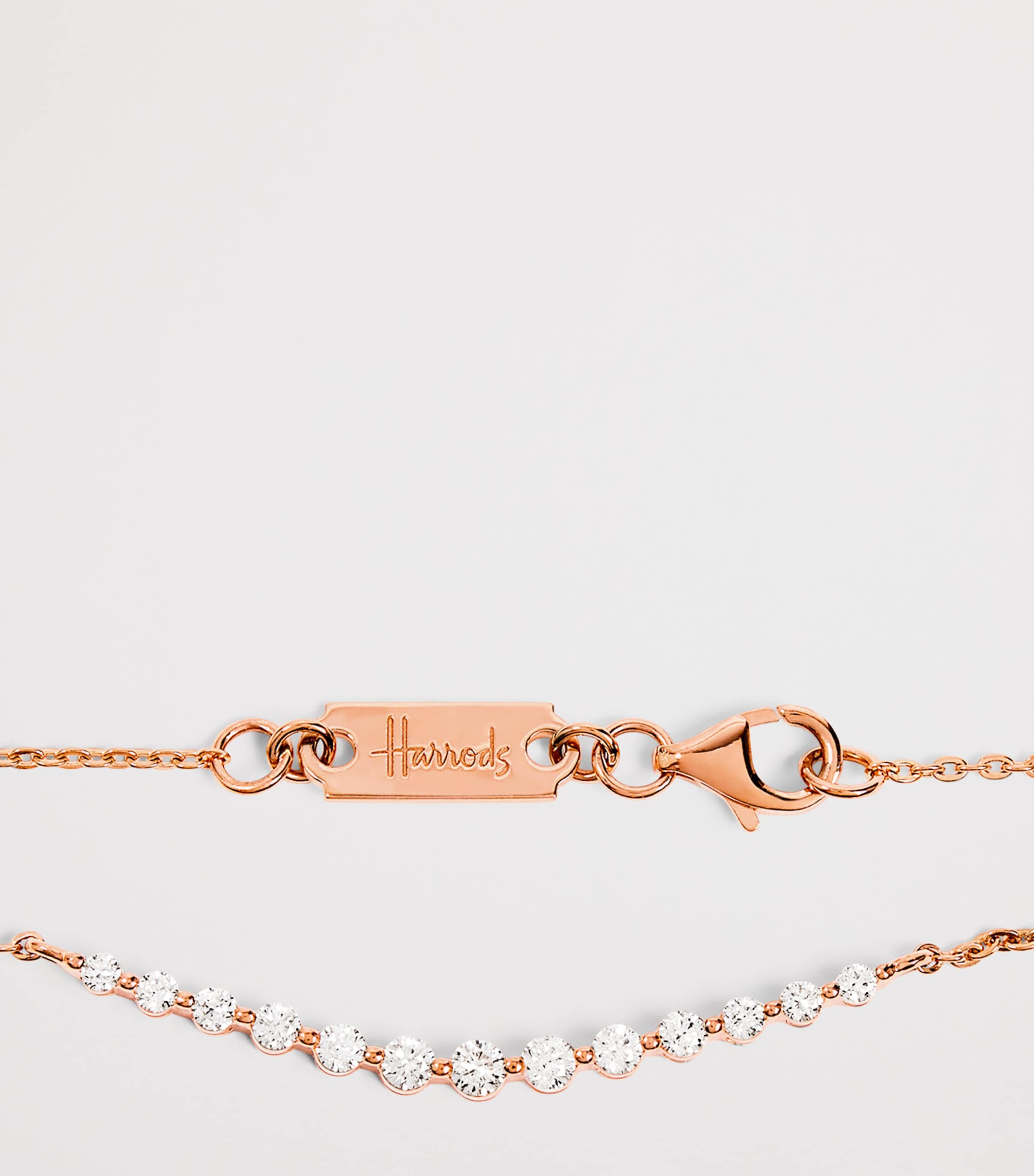 Rose Gold and Diamond Graduating Pendant Necklace (0.50ct) ROSE GOLD Image 5