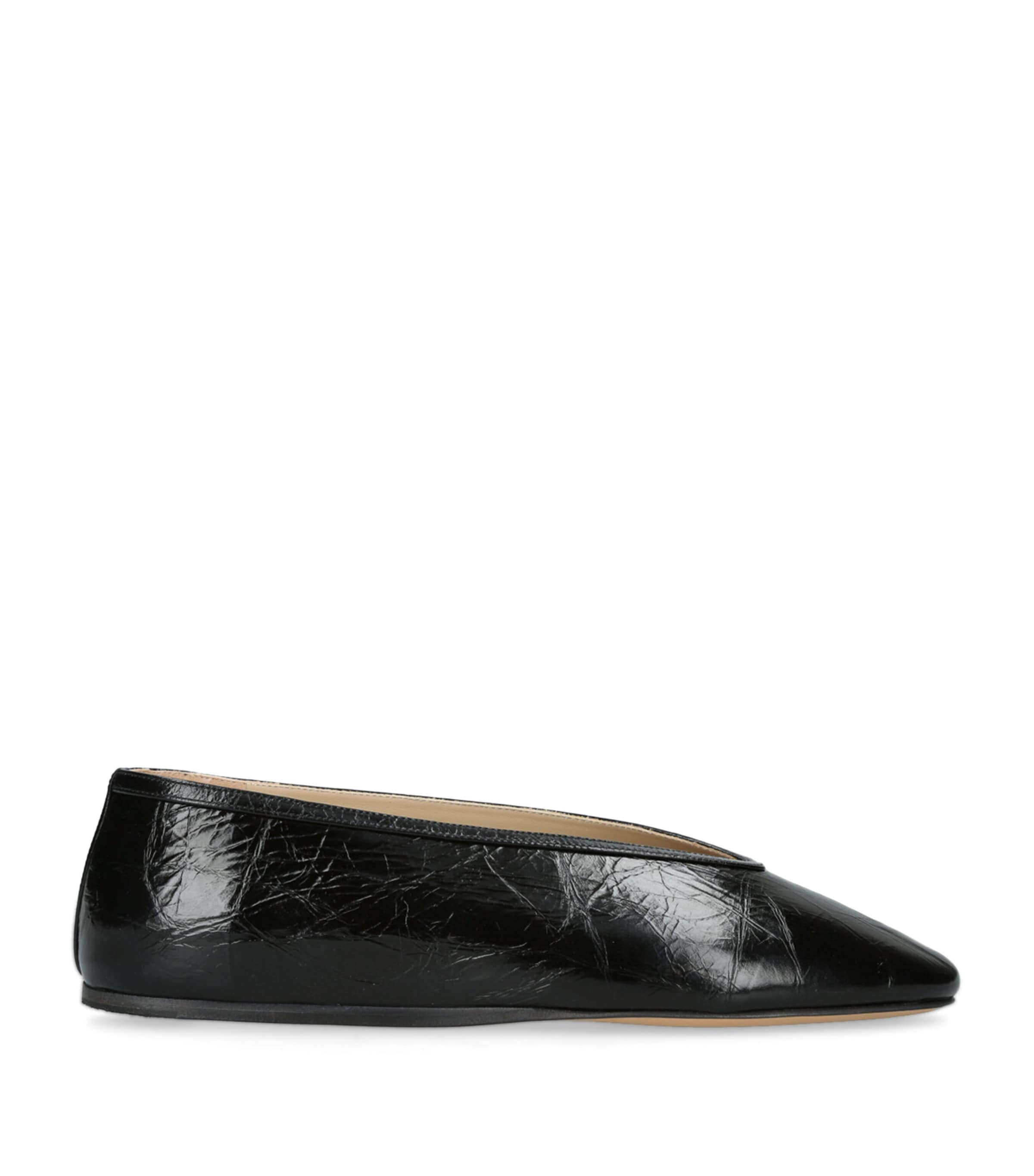 LE MONDE BERYL PATENT LEATHER LUNA BALLET FLATS