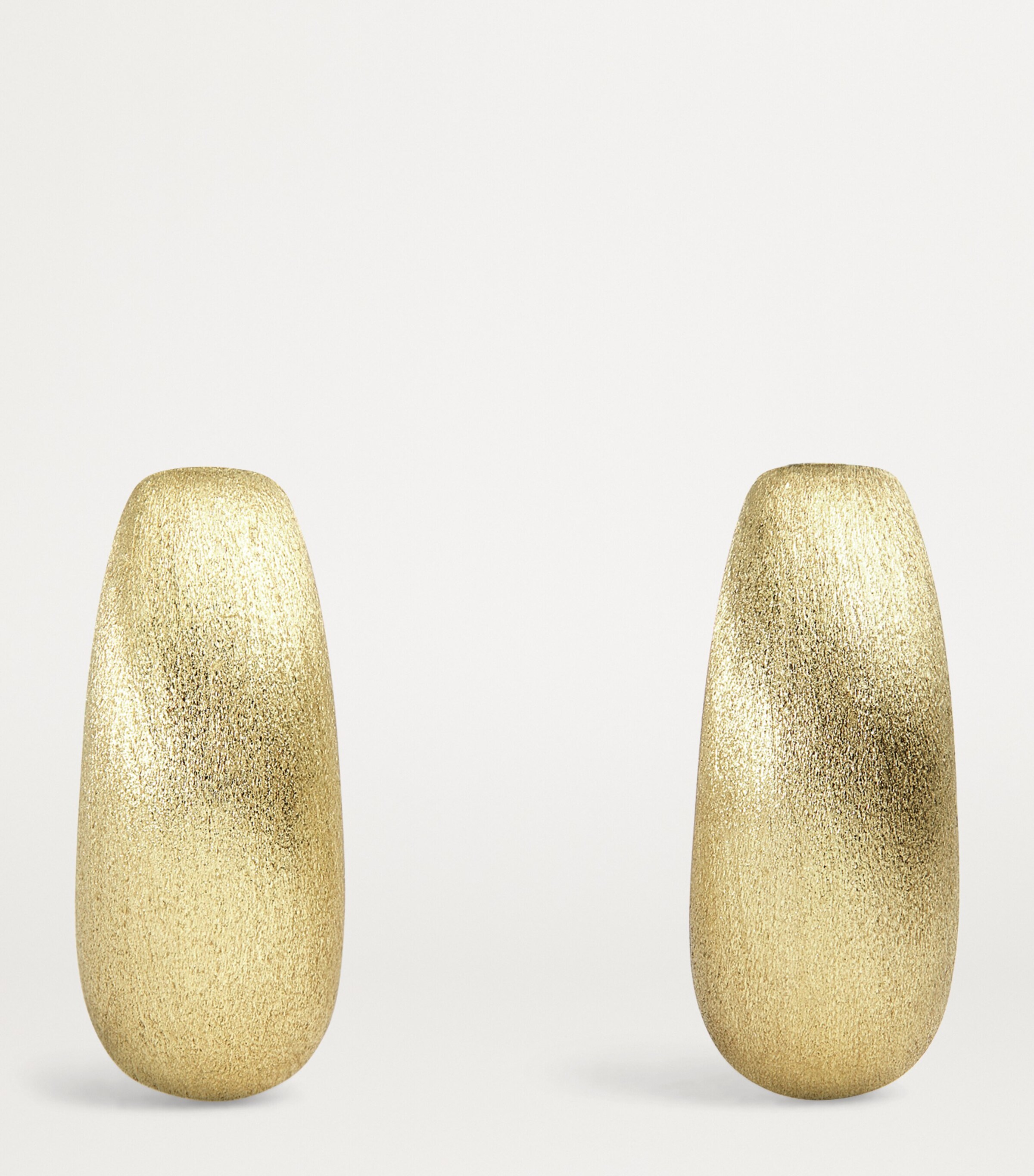 Yellow Gold Holly Huggie Earrings YELLOW GOLD Image 3