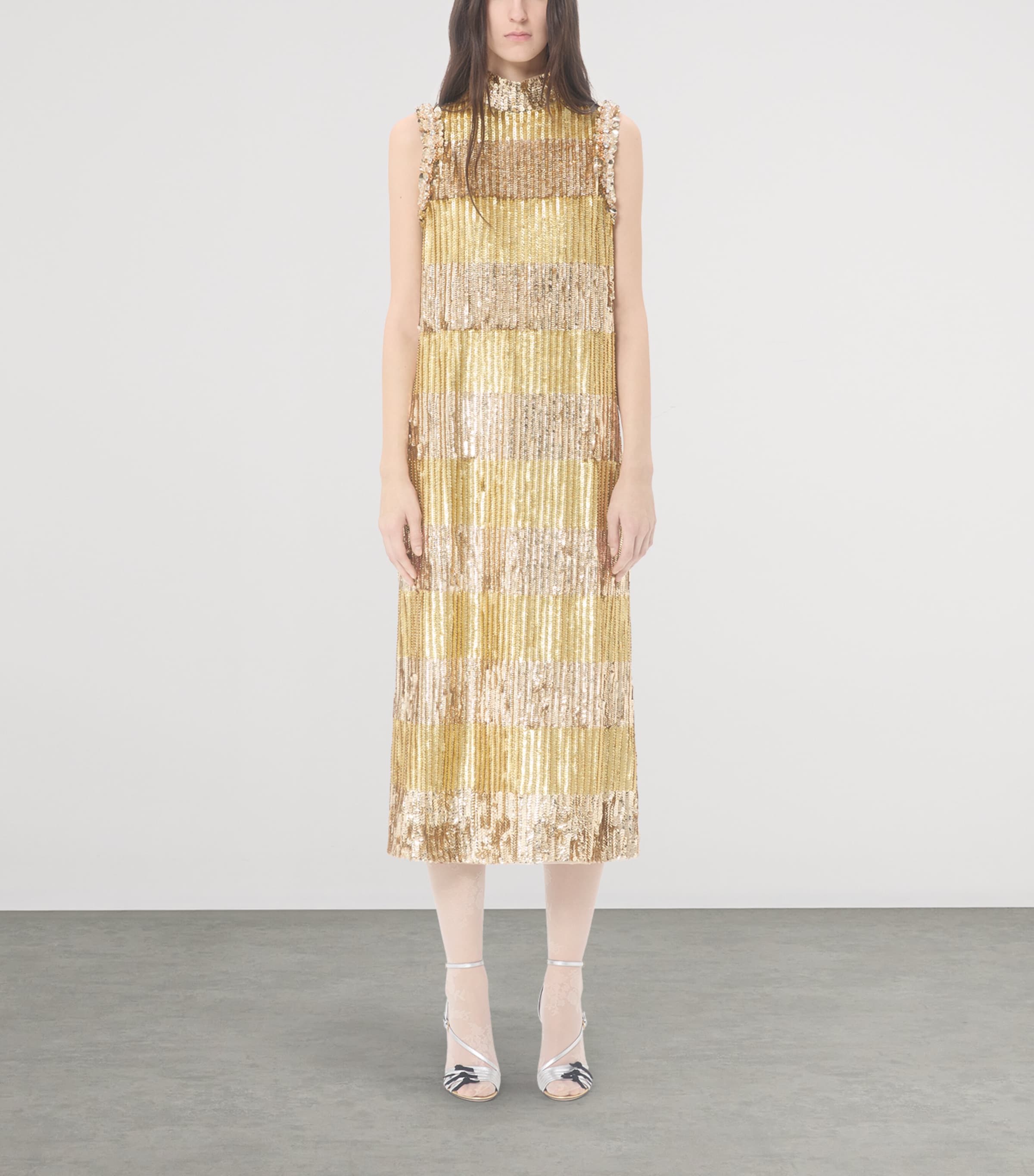 Valentino Womens Tulle Illusione Midi Dress Cgm Image 2