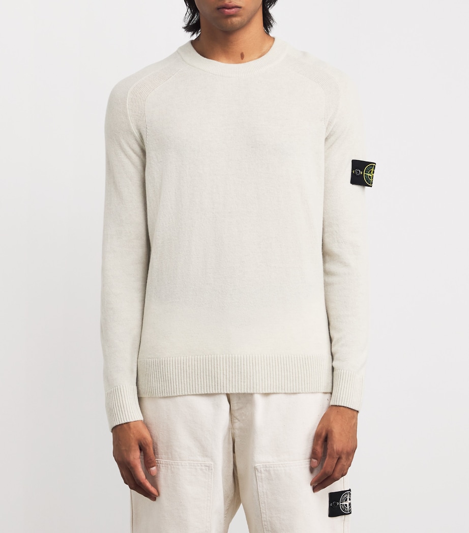 Virgin Wool Rib-Detail Sweater V0M93 Image 3