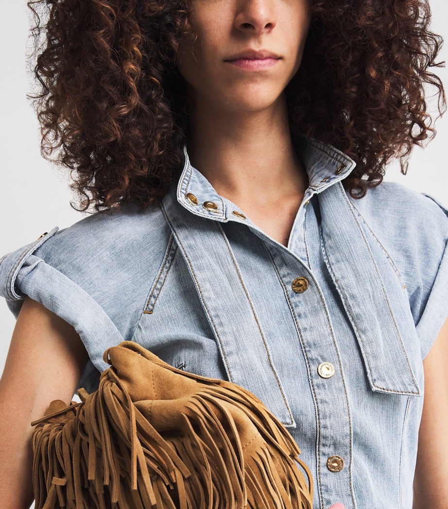 Denim Tie-Neck Shirt CSW CASTAWAY Image 6