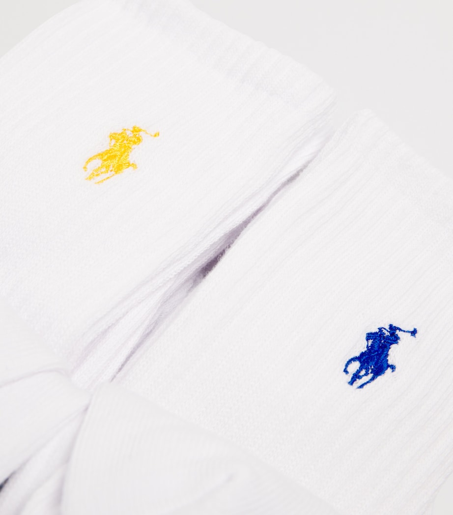 Cotton-Blend Classic Sports Socks (Pack of 6) WHITE COLORED PP Image 2