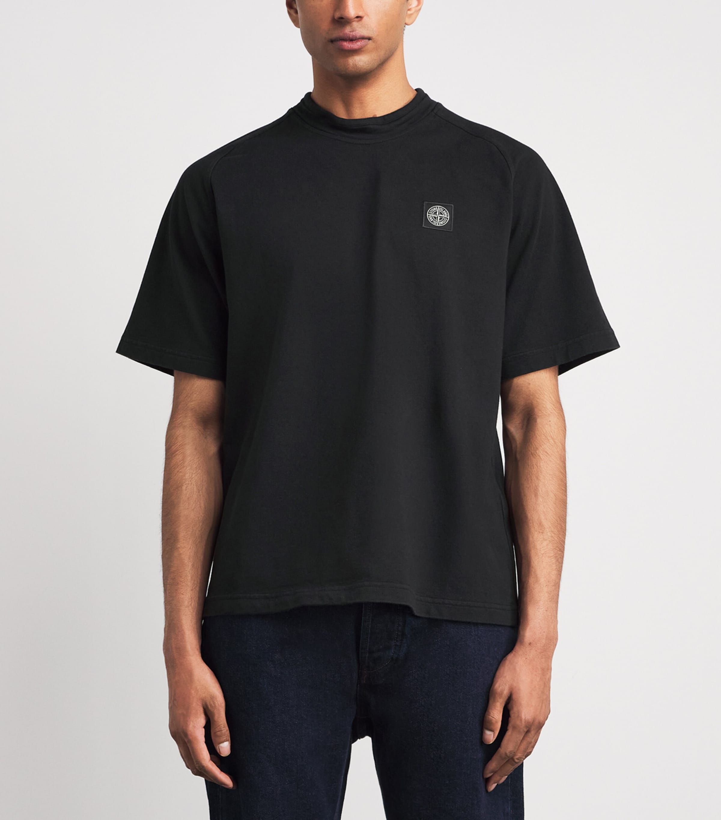 Stone Island Mens Organic Cotton Old Effect T-Shirt Image 4