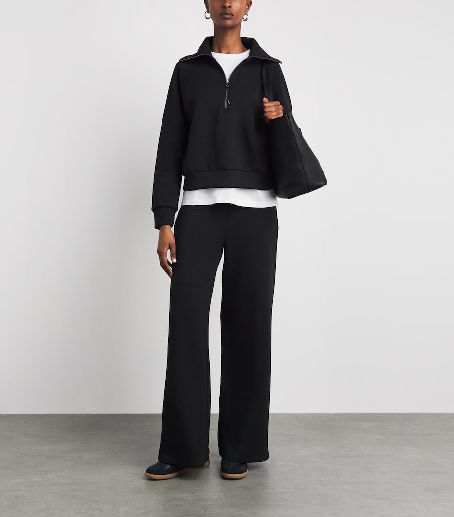 SPANX Womens SPANX AirEssentials Half-Zip Sweater Very Black Image 2