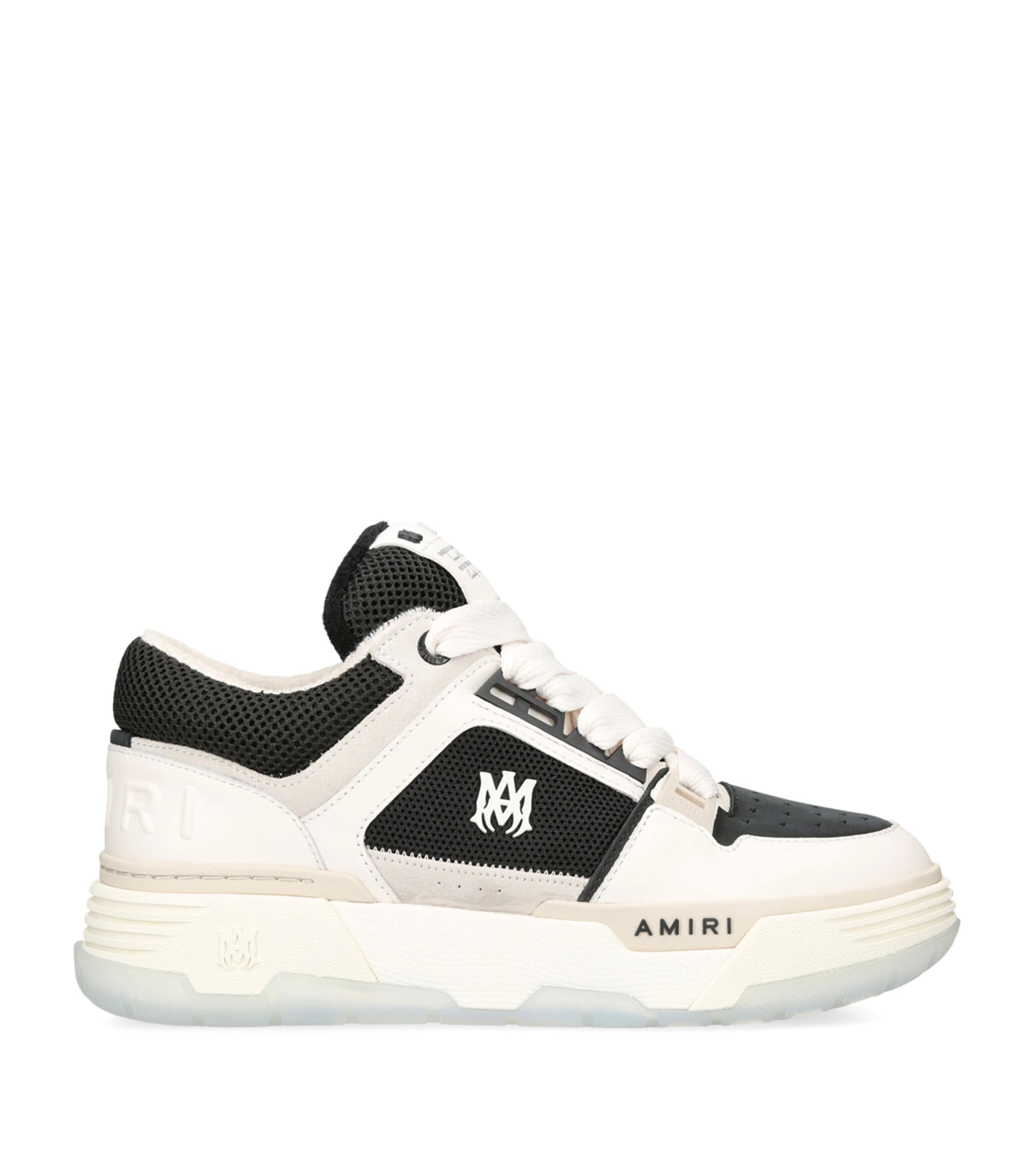 Shop Amiri Leather Ma-1 Sneakers In White