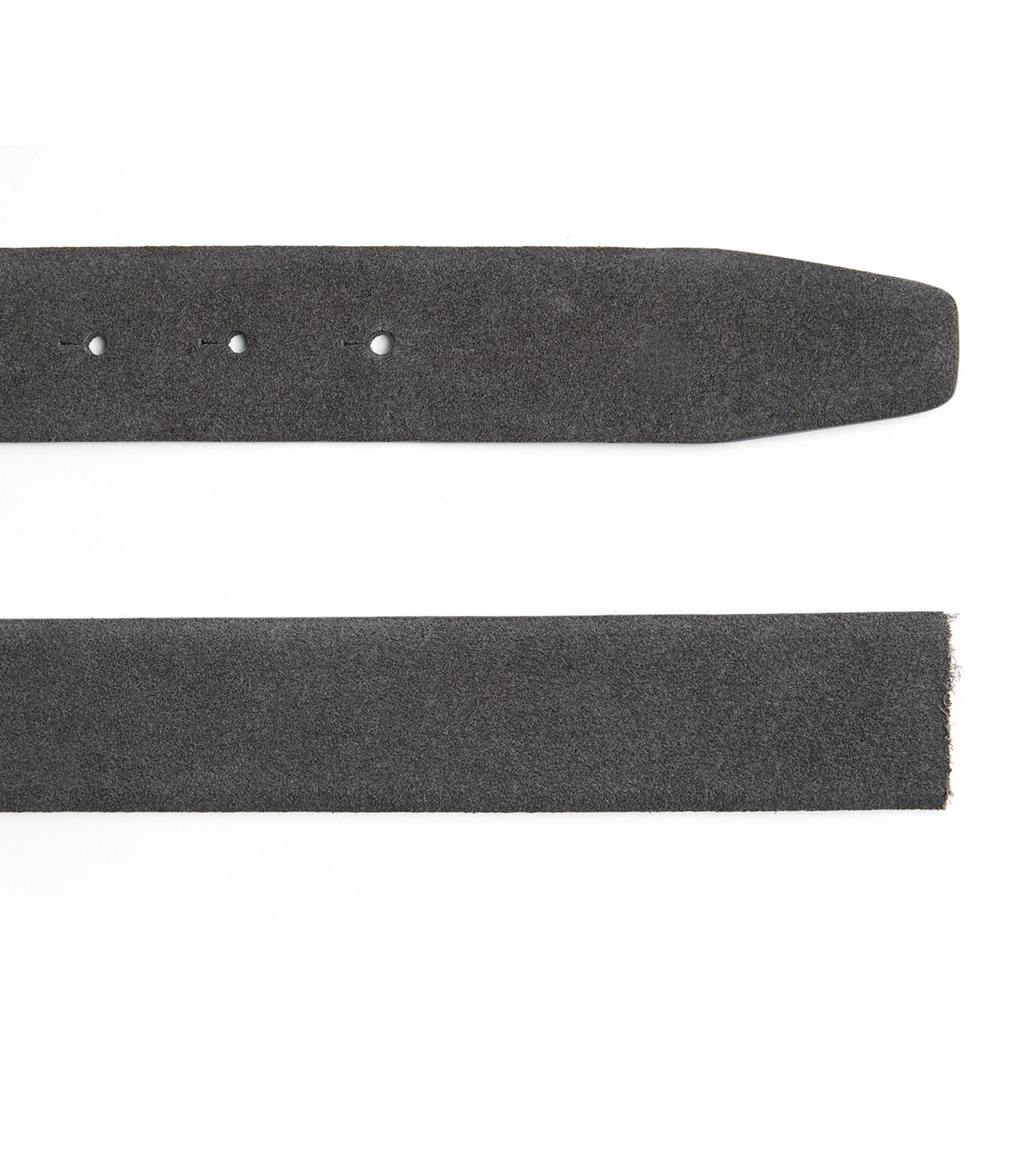 Giorgio Armani Suede Reversible Belt In Grey