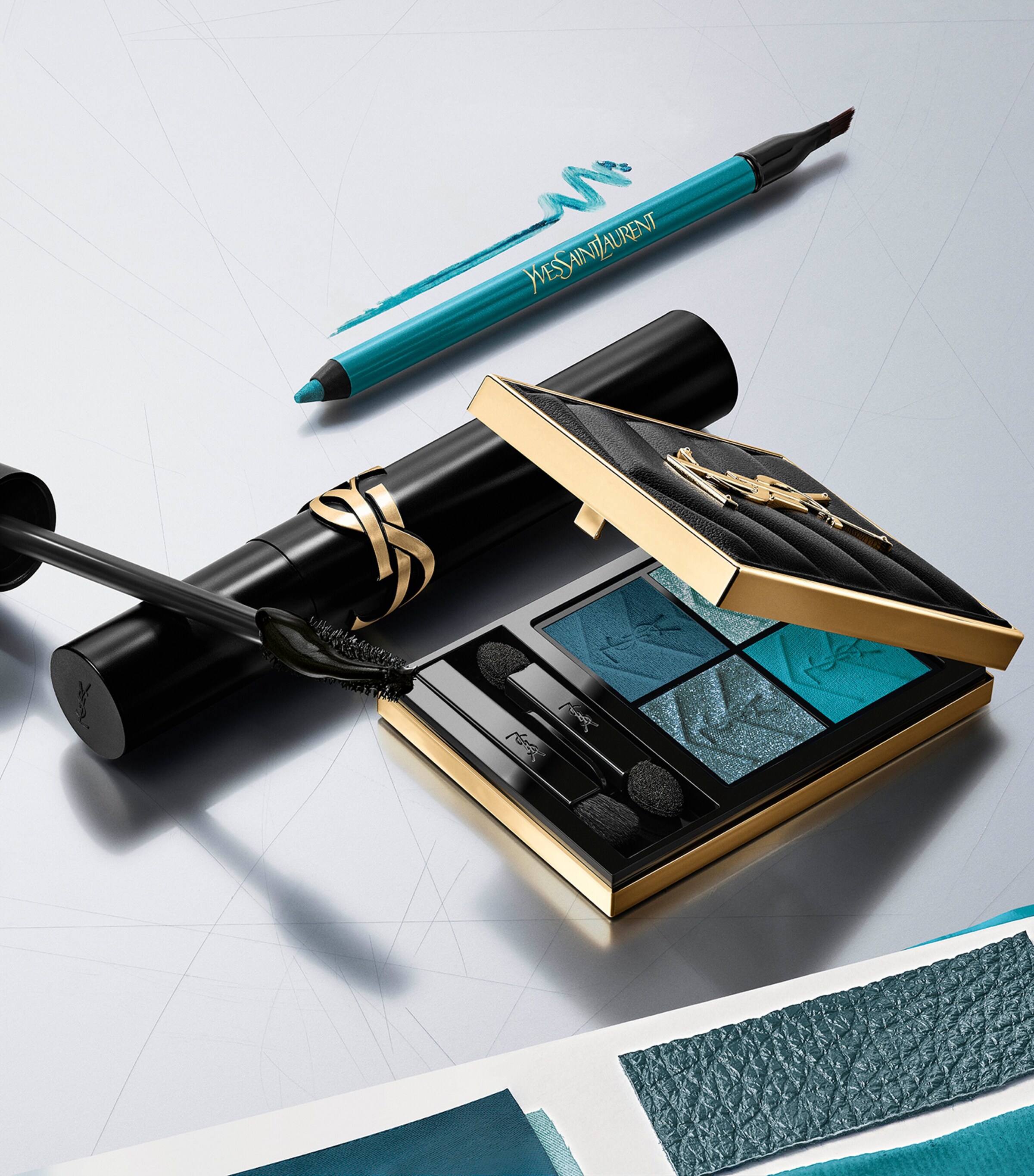 YSL Couture Mini Clutch Eyeshadow Palette Blue Image 5