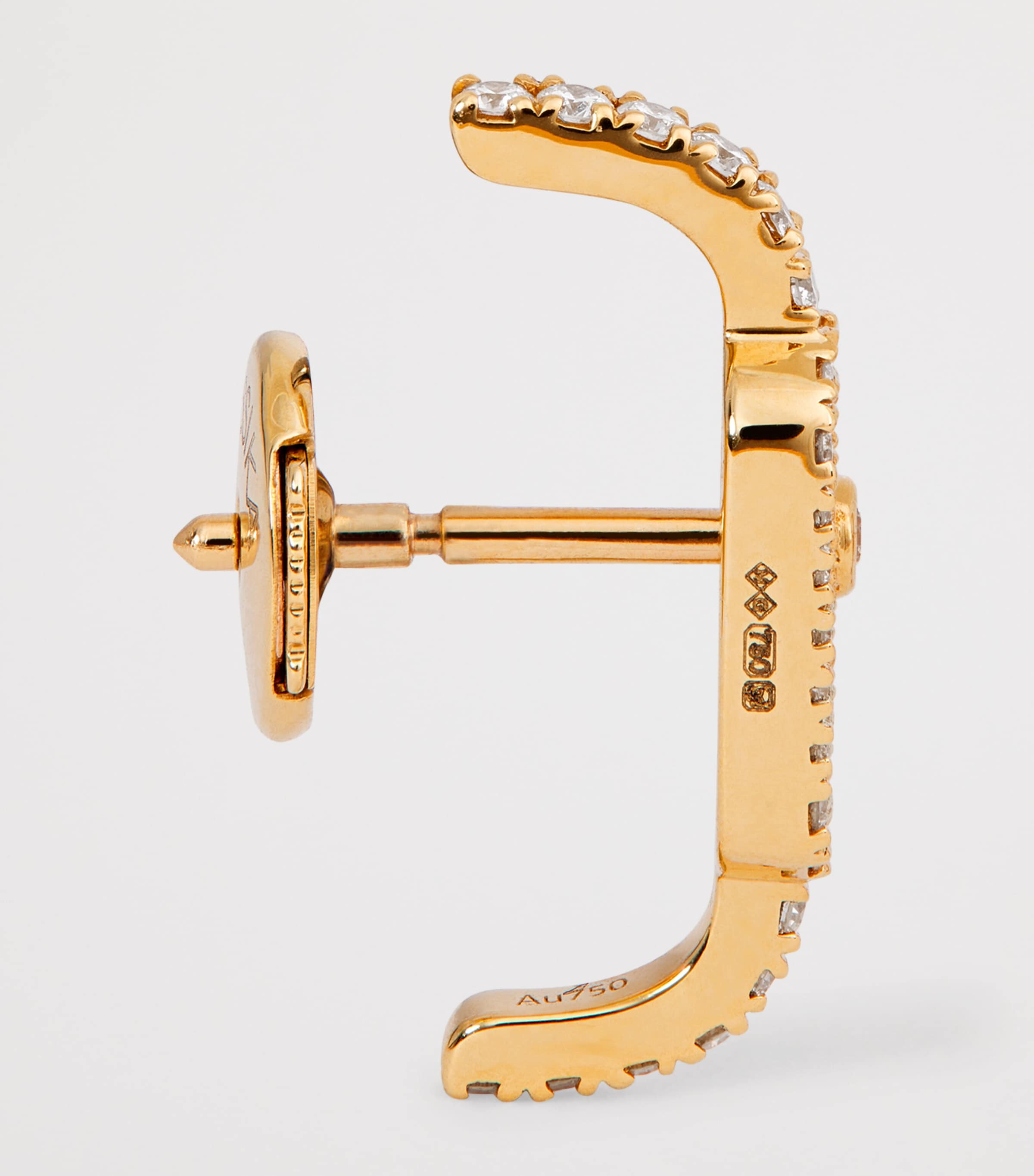 Yellow Gold and Diamond Move Uno Single Clip Earring YELLOW GOLD Image 4