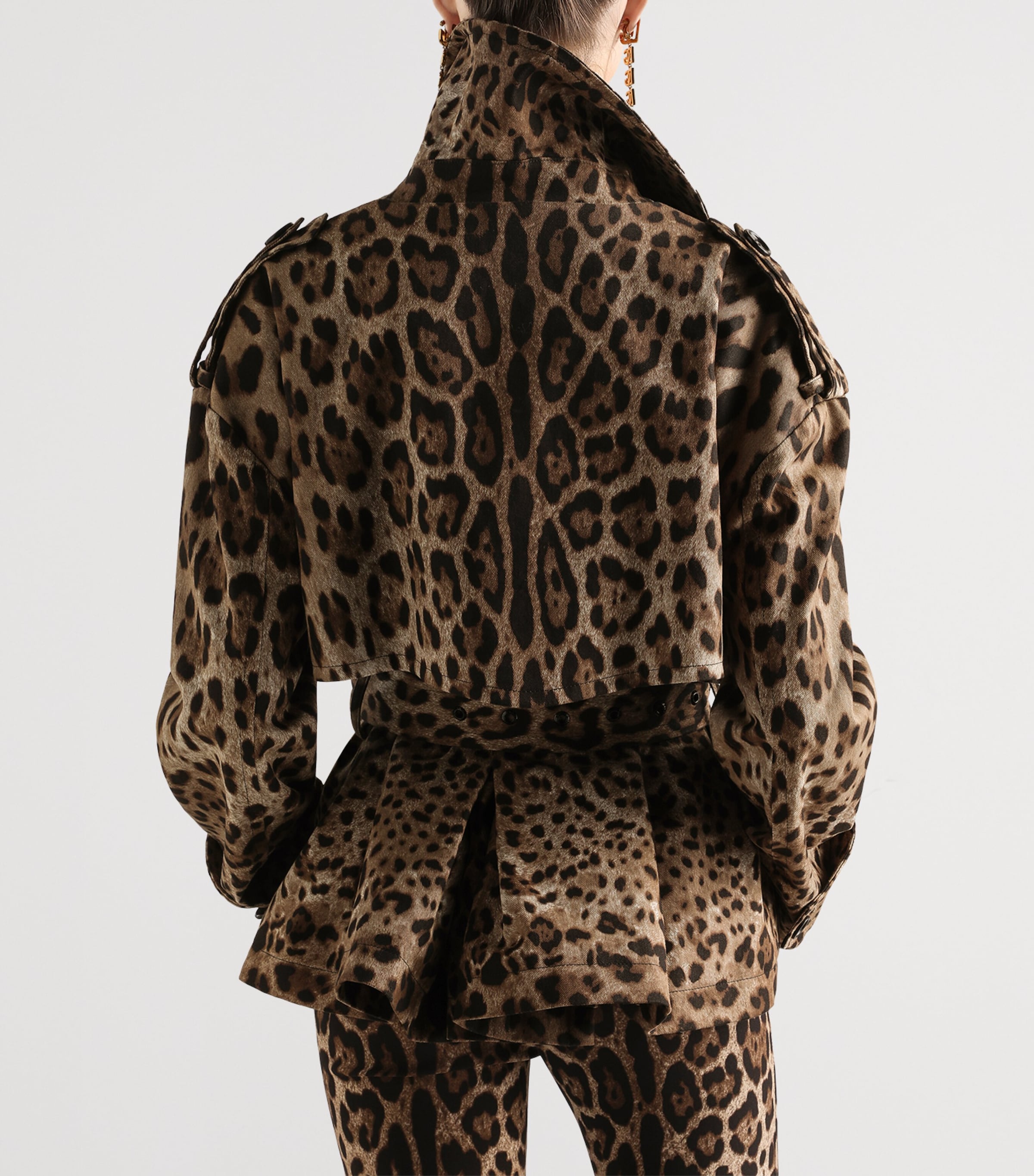 Dolce&Gabbana Womens Leopard Print Jacket Leo New Image 5