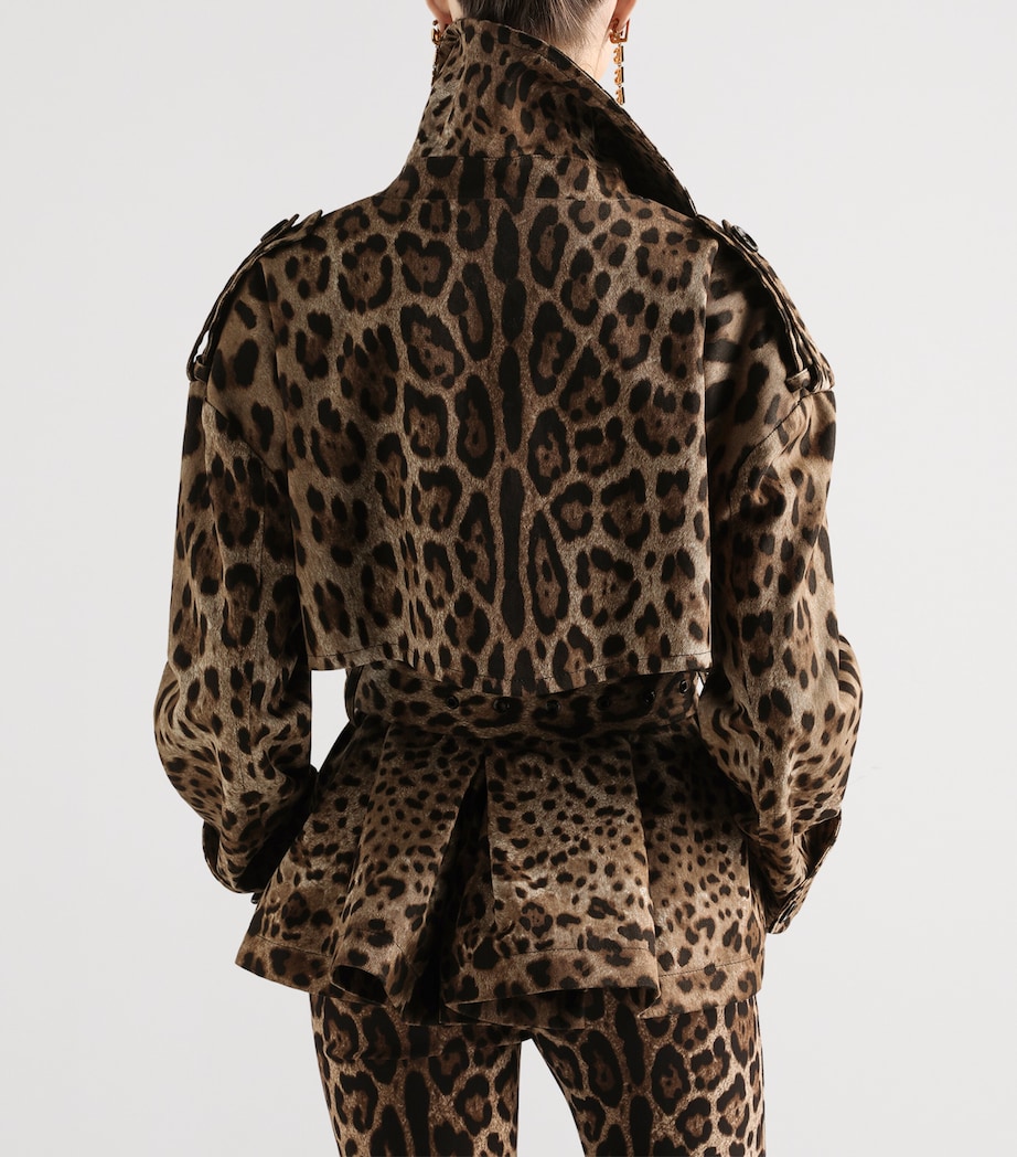Dolce&Gabbana Womens Leopard Print Jacket Leo New Image 5