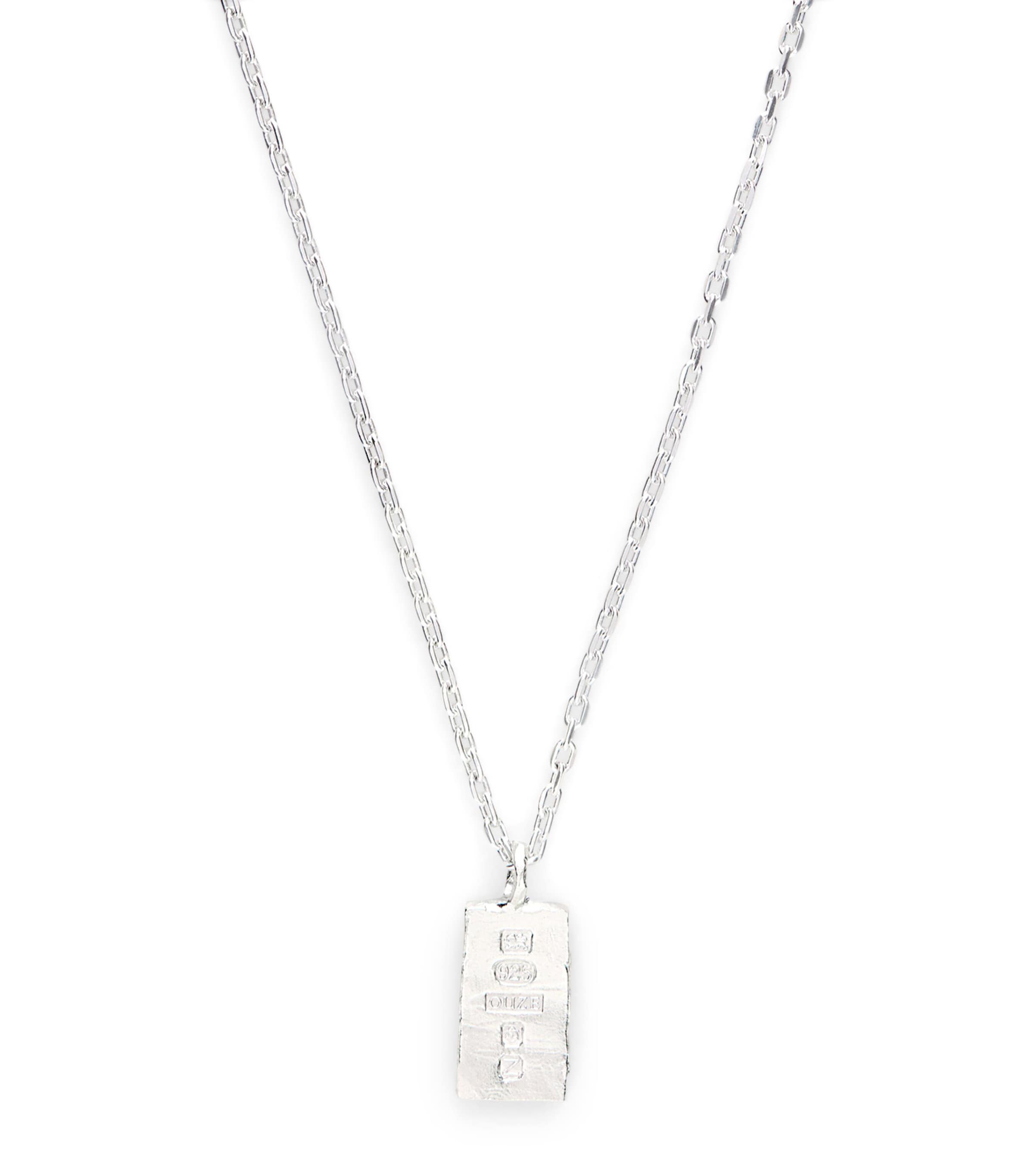 THE OUZE Sterling Silver Hallmark Necklace Silver Image 1