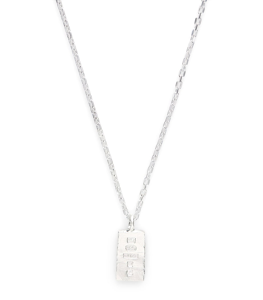 THE OUZE Sterling Silver Hallmark Necklace Silver Image 1