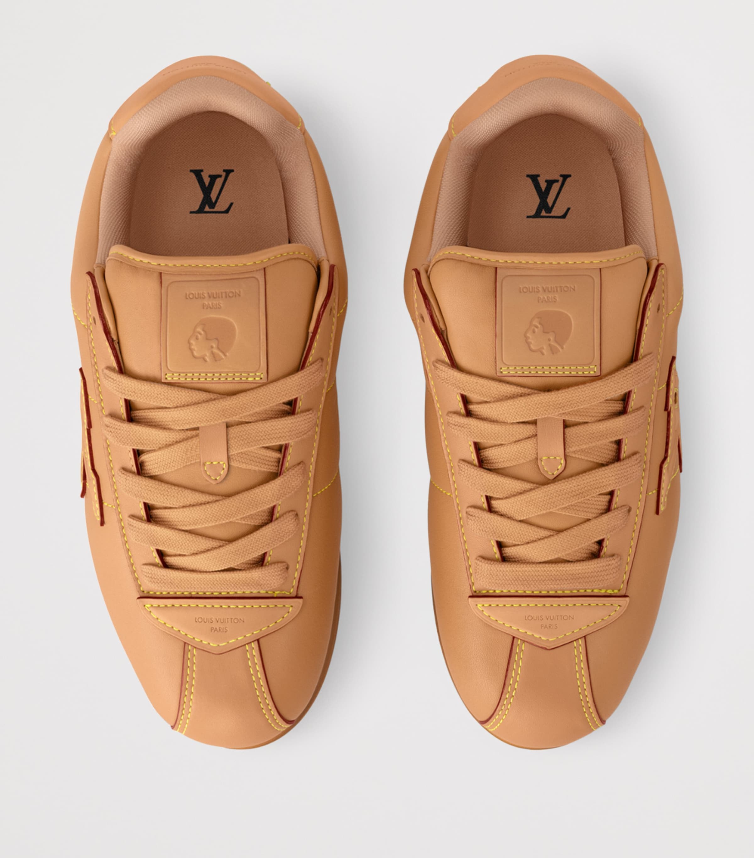 Leather Buttersoft Low-Top Sneakers BEIGE Image 5