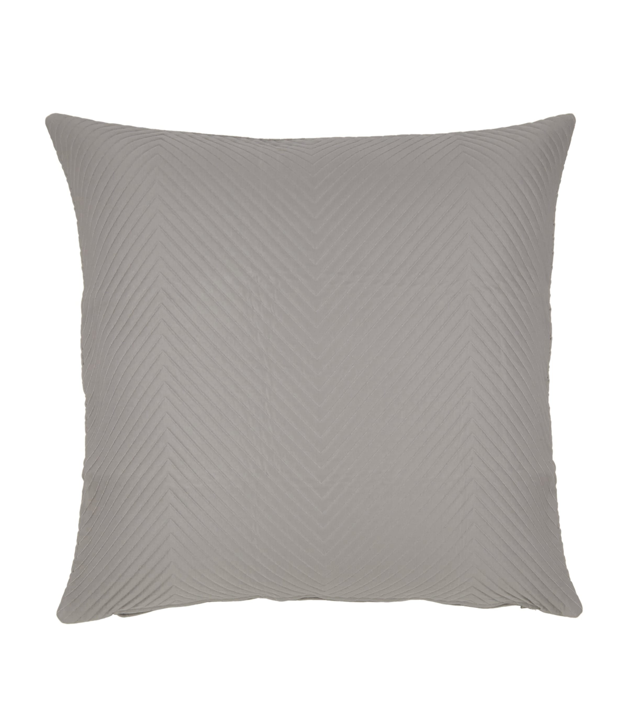 Frette Herringbone Cushion Cover In Gray