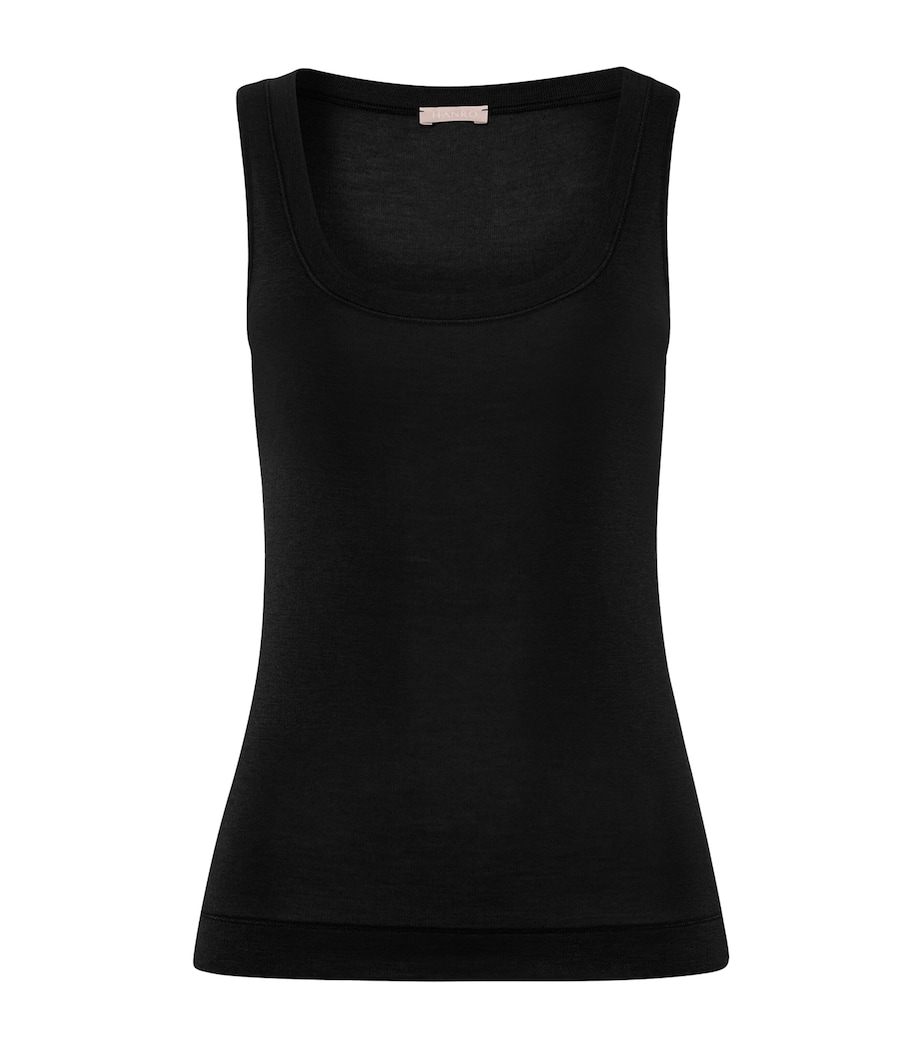 Silk-Cashmere Tank Top BLACK Image 1