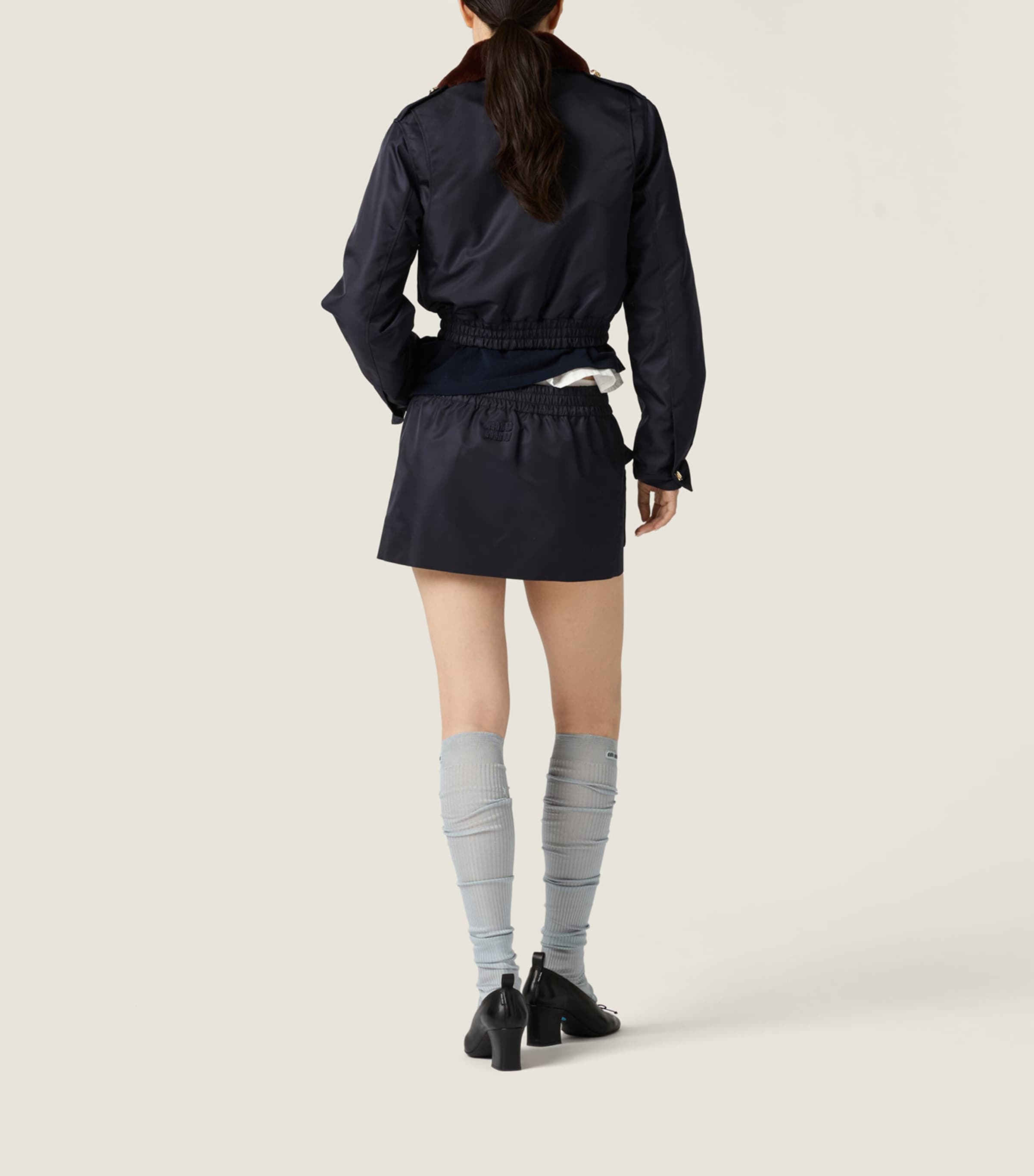 Miu Miu Womens Technical Gazar Bomber Jacket Image 3