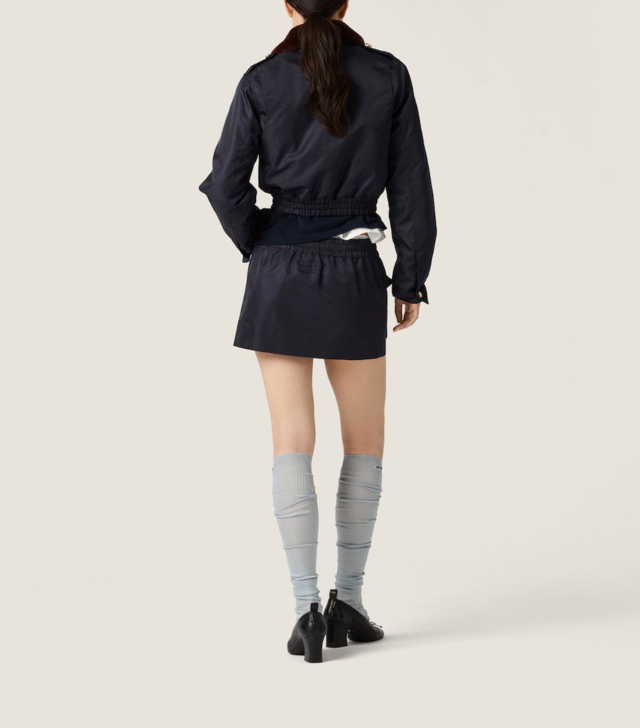 Miu Miu Womens Technical Gazar Bomber Jacket Image 3