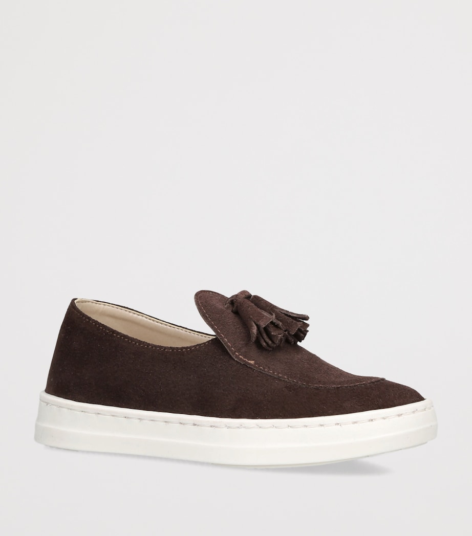 BabyWalker Suede Tassel Loafers Brown Image 2