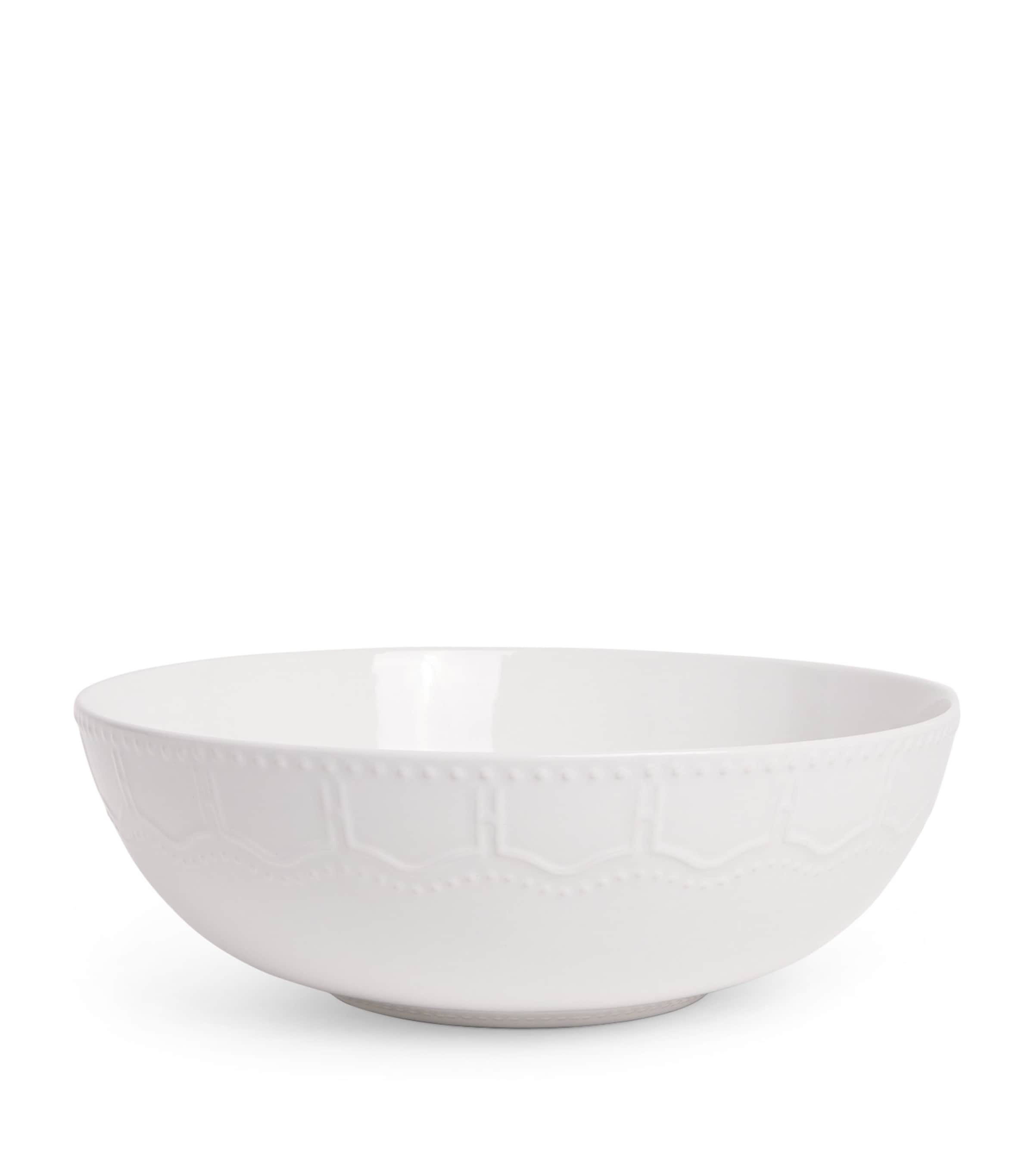 Stoneware Brompton Serving Bowl (28.5cm) WHITE Image 1