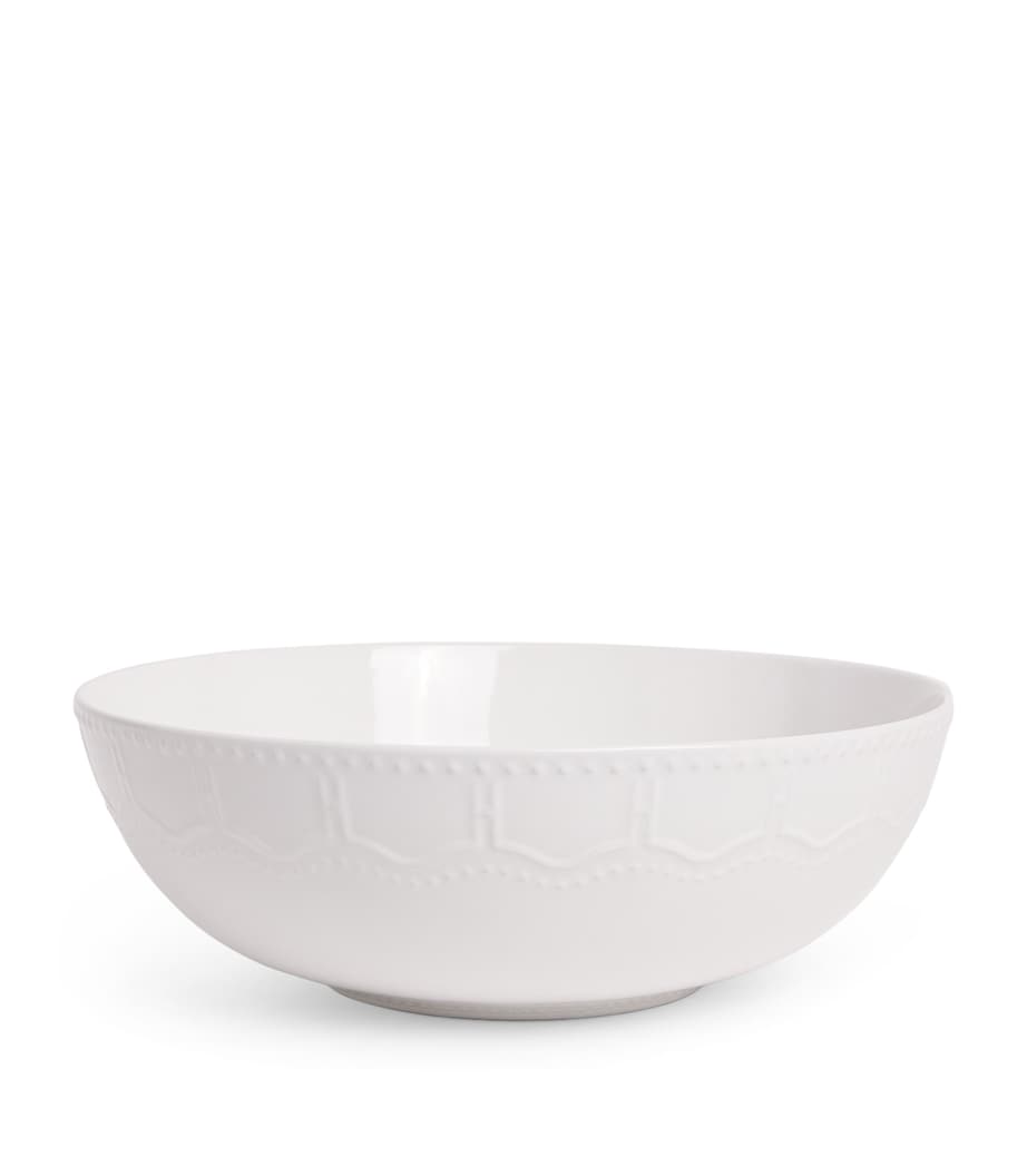 Stoneware Brompton Serving Bowl (28.5cm) WHITE Image 1