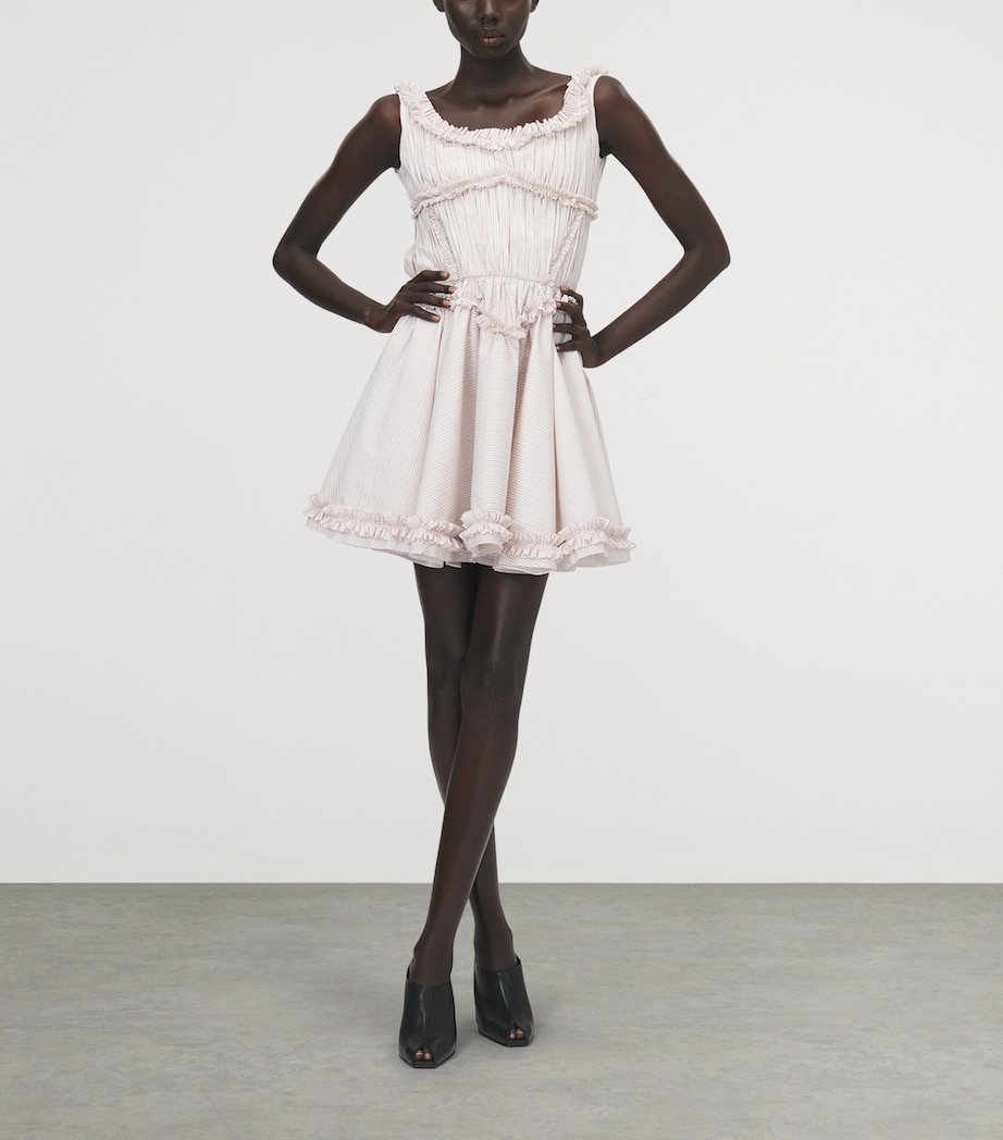 McQueen Womens Cotton Pinstripe Mini Dress Image 2