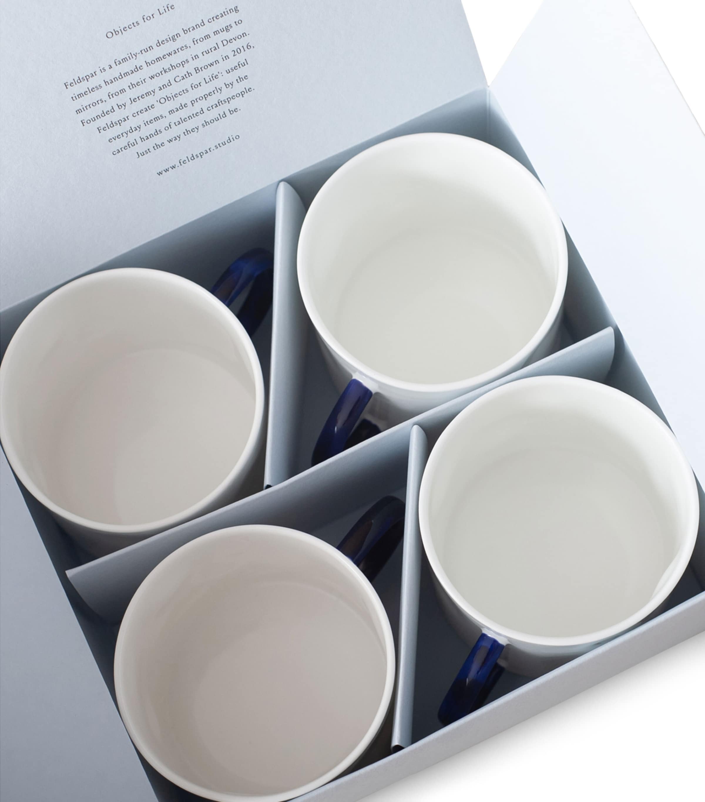 Set of 4 Cobalt Tea Mugs COBALT (BLUE) Image 5