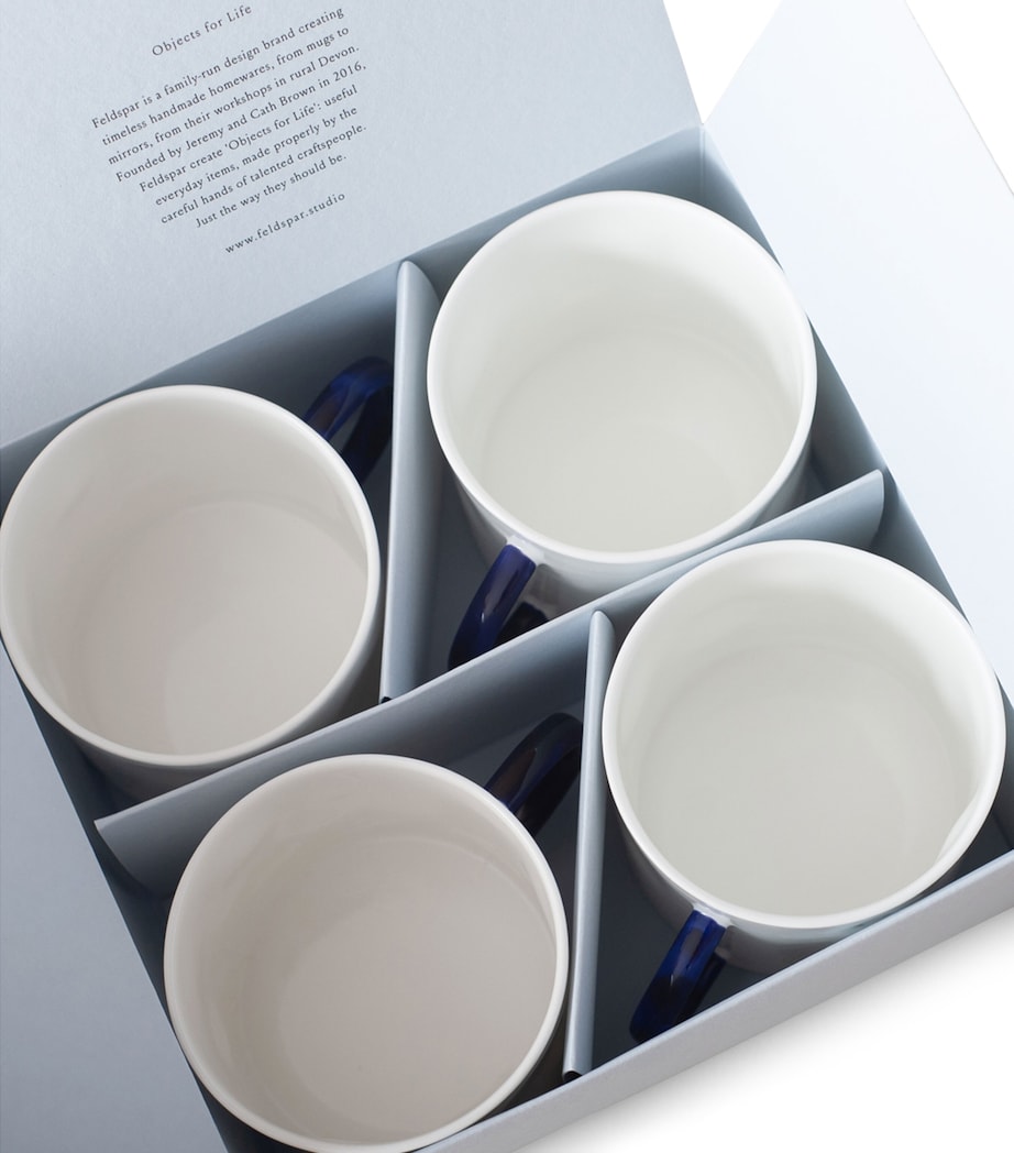 Set of 4 Cobalt Tea Mugs COBALT (BLUE) Image 5