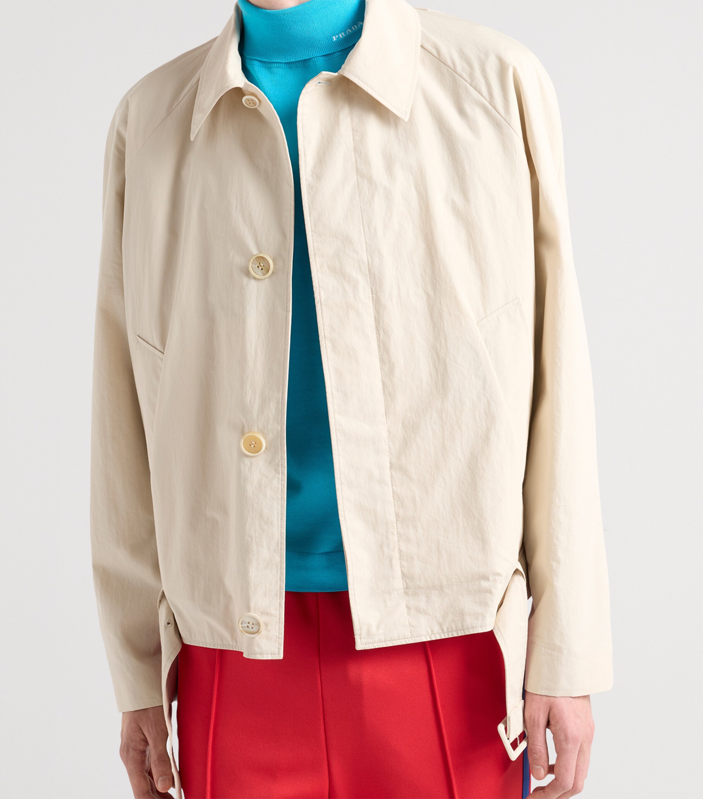 Cotton Belted Jacket F0K74 Image 3