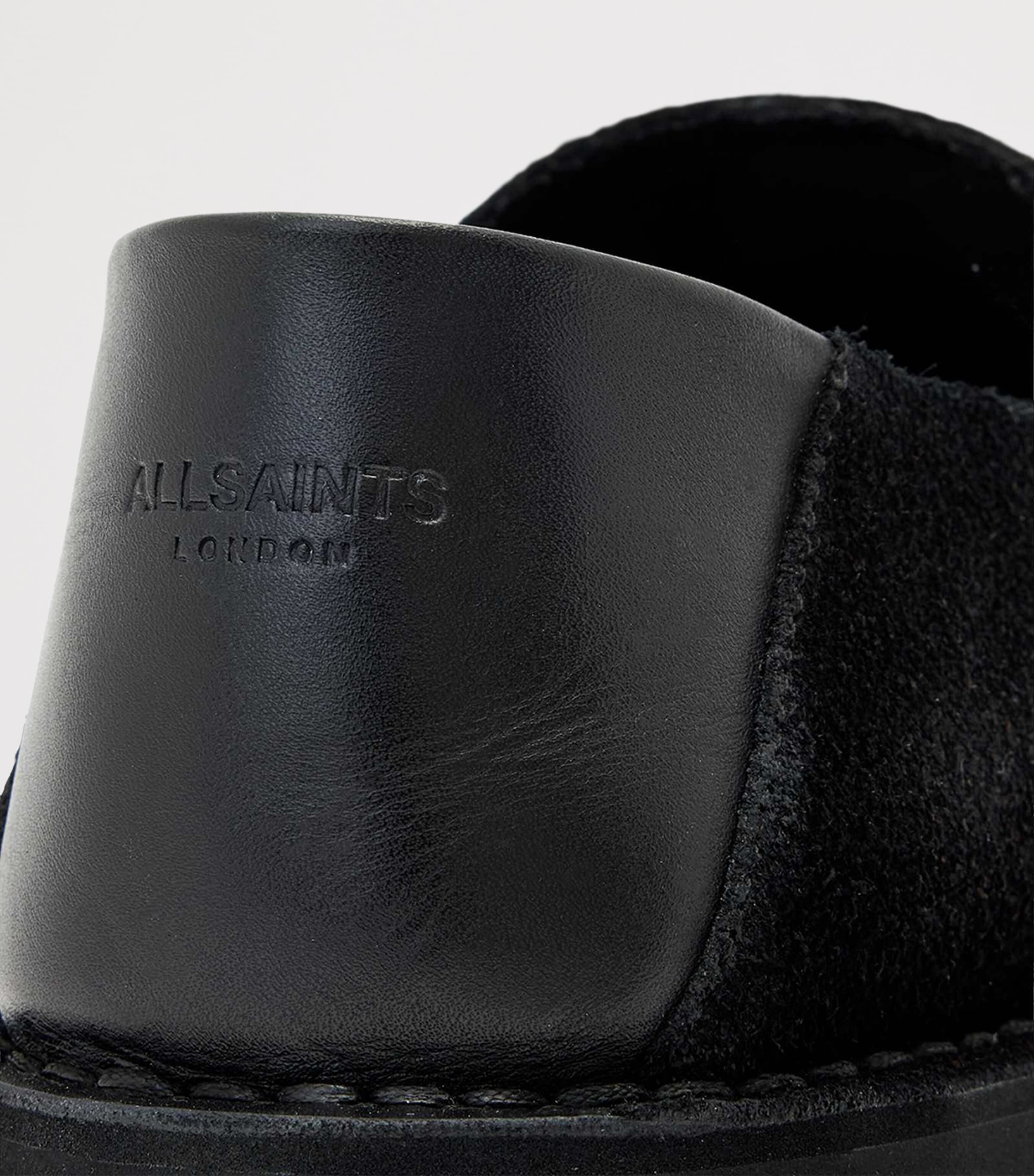 AllSaints Leather Six Loafers Black Image 6