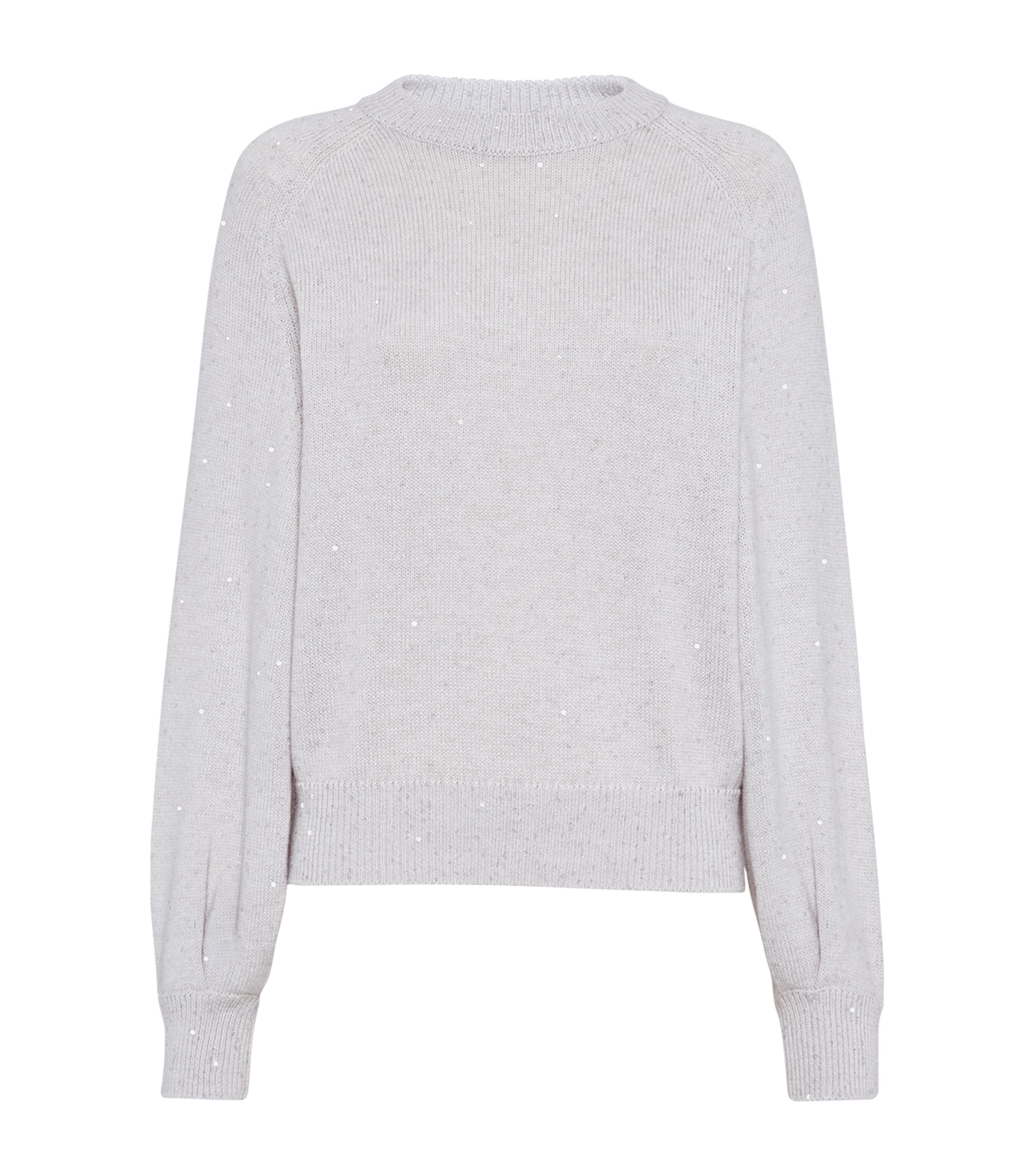 Brunello Cucinelli Womens Cashmere-Silk Diamond Yarn Sweater Image 1