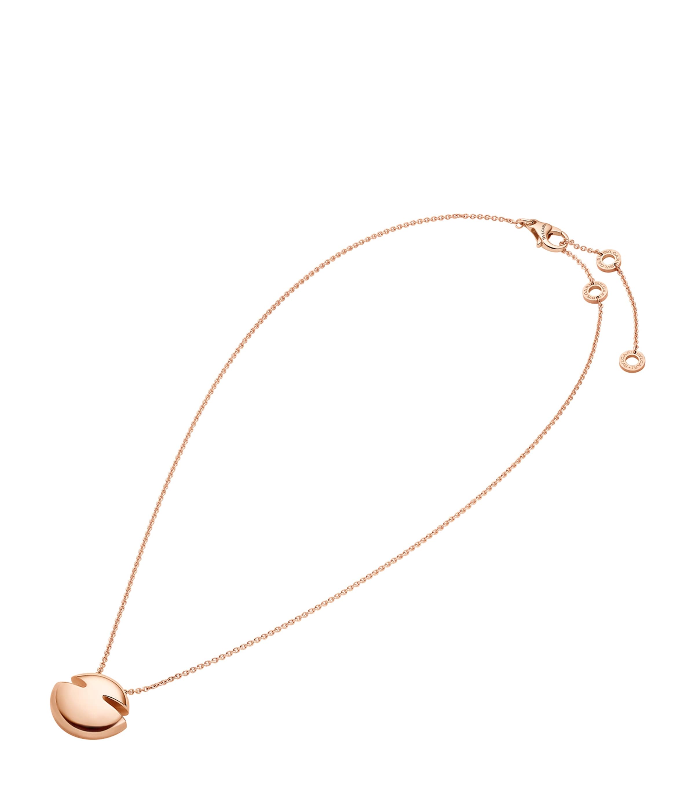 Rose Gold Cabochon Necklace ROSE GOLD Image 2