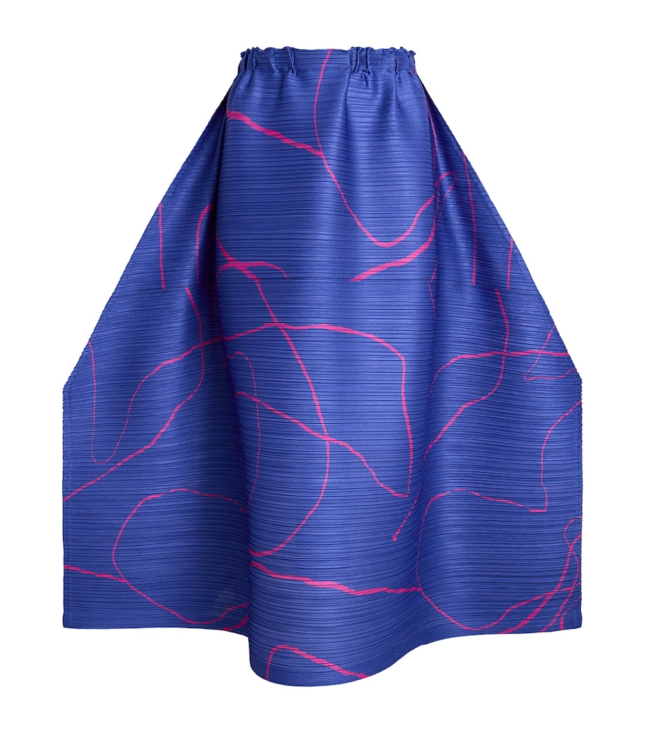 Printed Pause Midi Skirt BLUE Image 1
