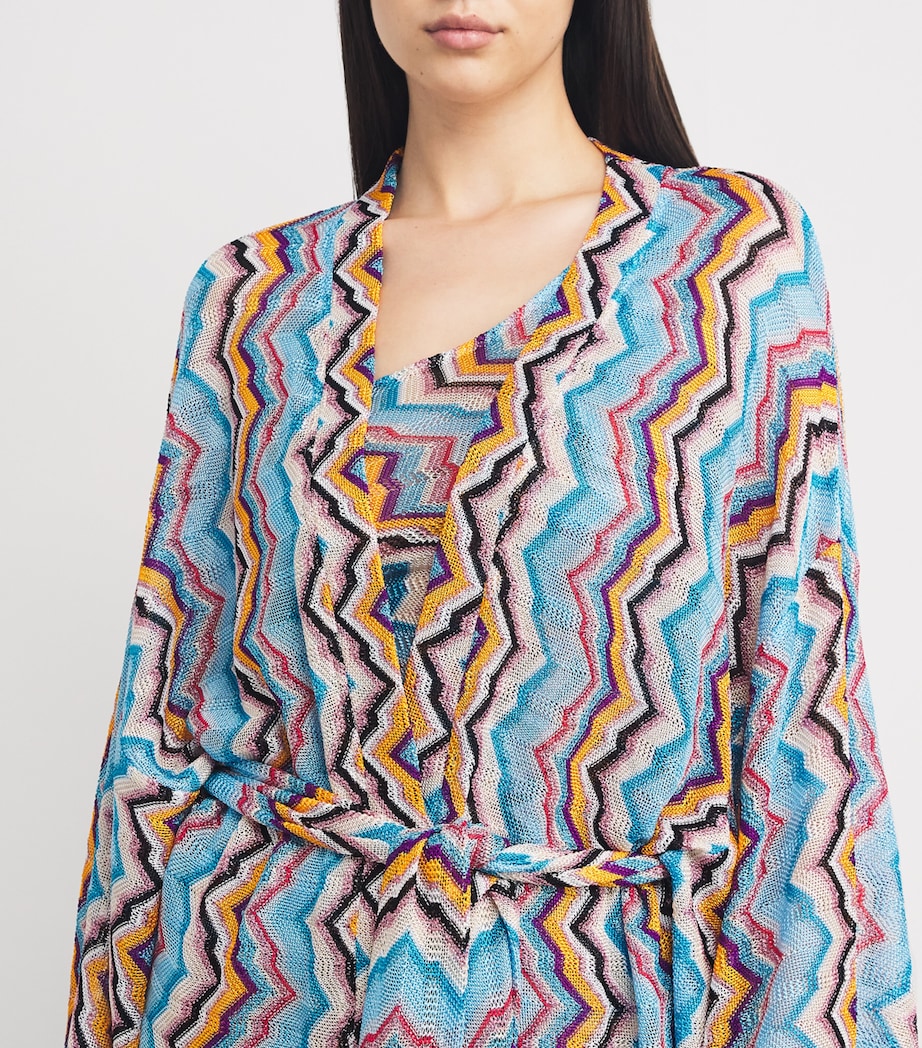 Metallic-Knit Beach Cover-Up S72LG MULTICOLOR Image 6