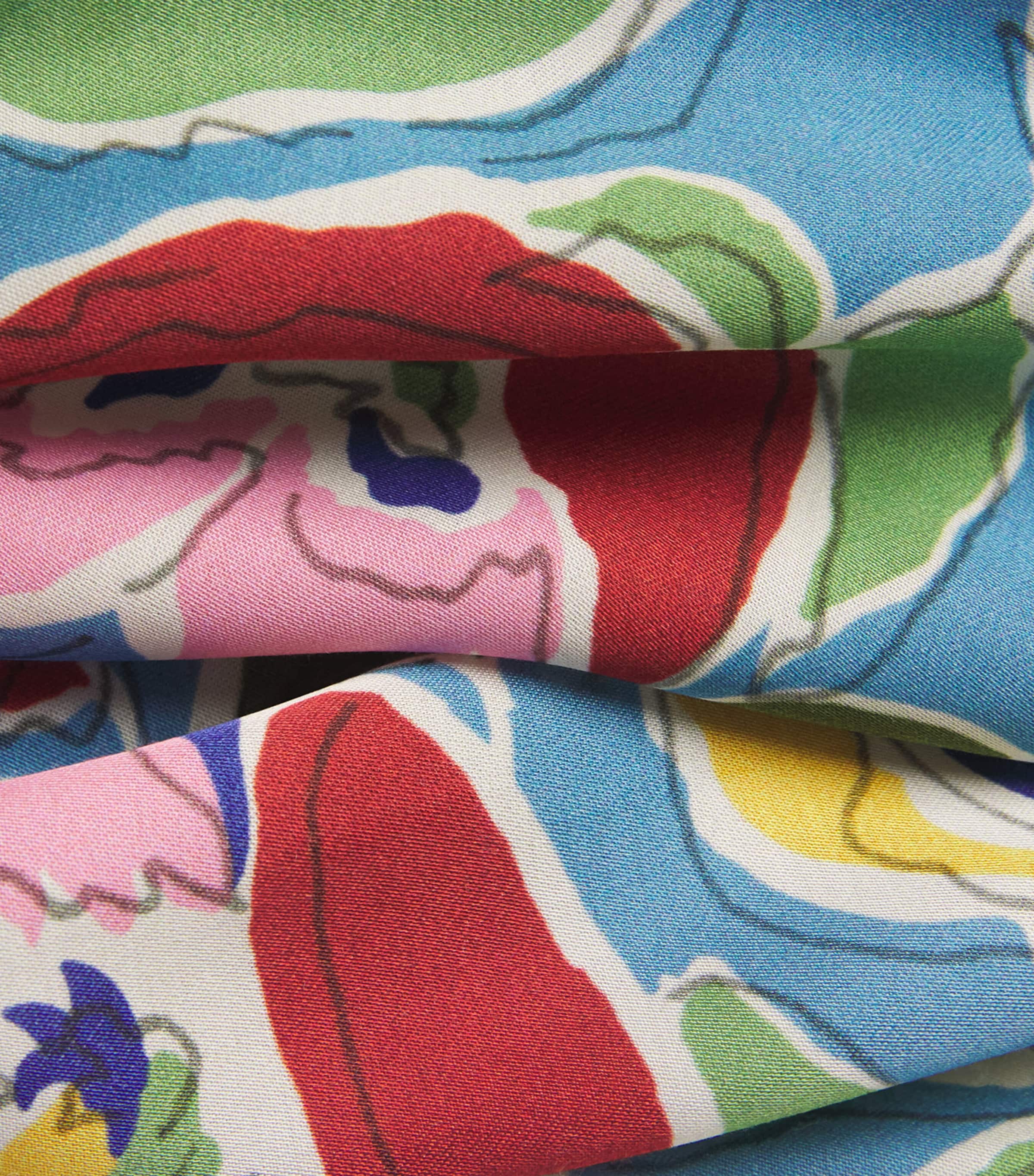 Floral Marni Midi Dress JEANNIE BLOOM SKY Image 5