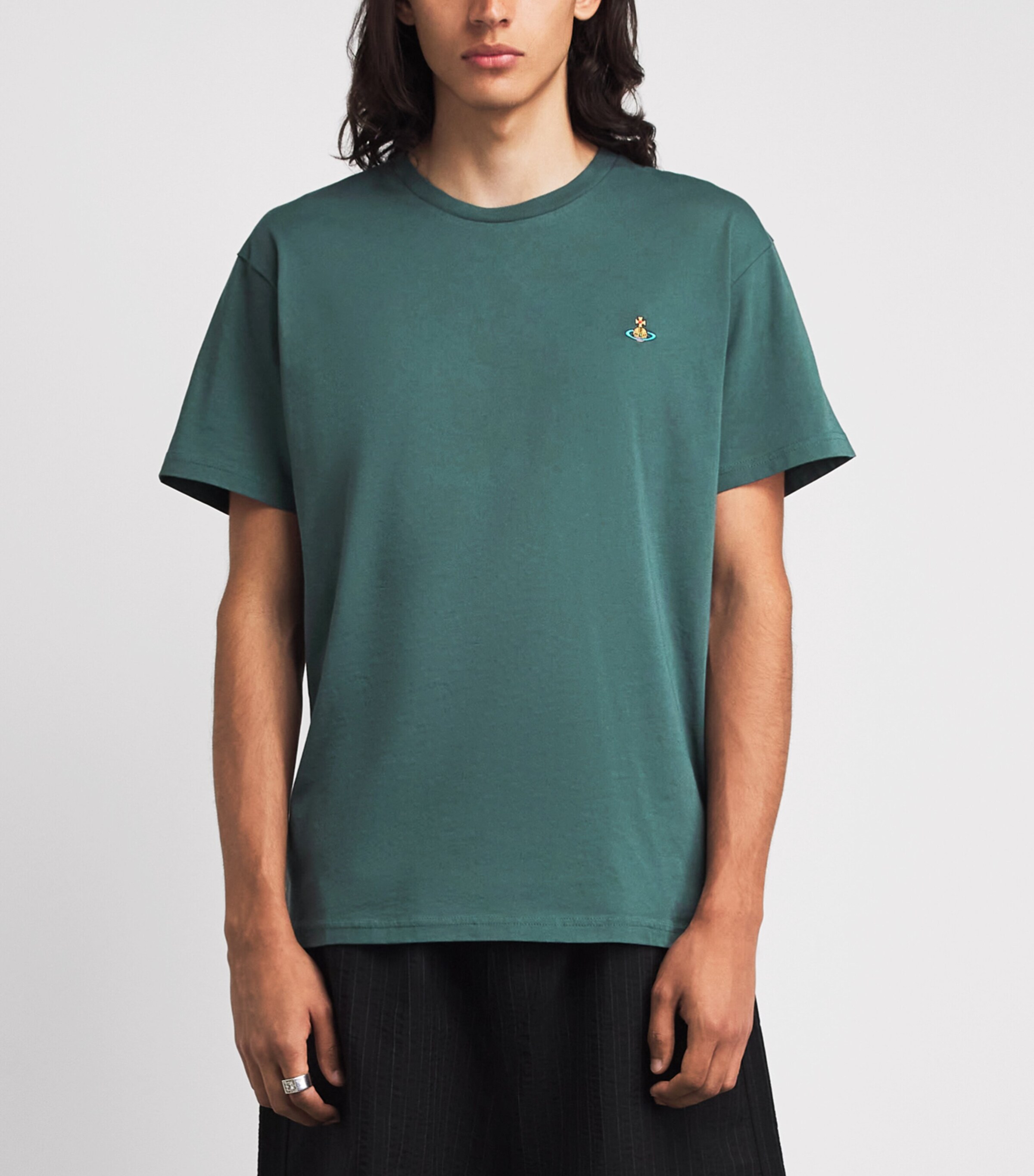 Vivienne Westwood Mens Cotton Orb T-Shirt Woodland Image 4