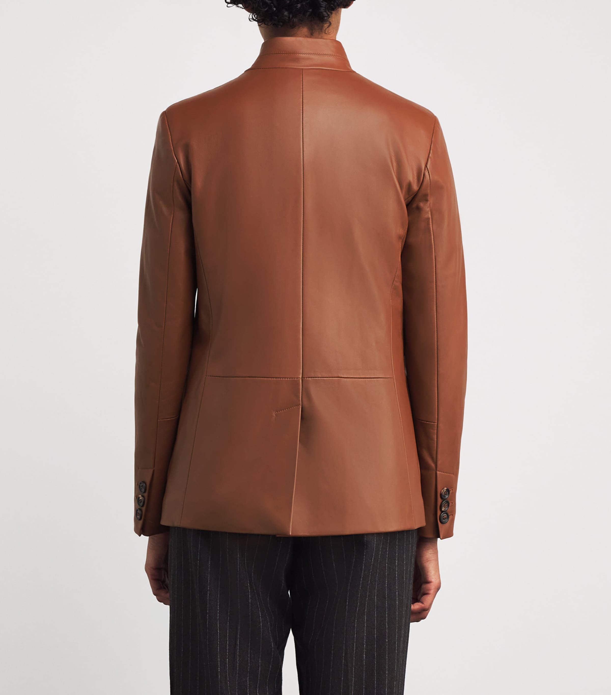 Single-Breasted Lamb Leather Jacket VICUNA Image 4