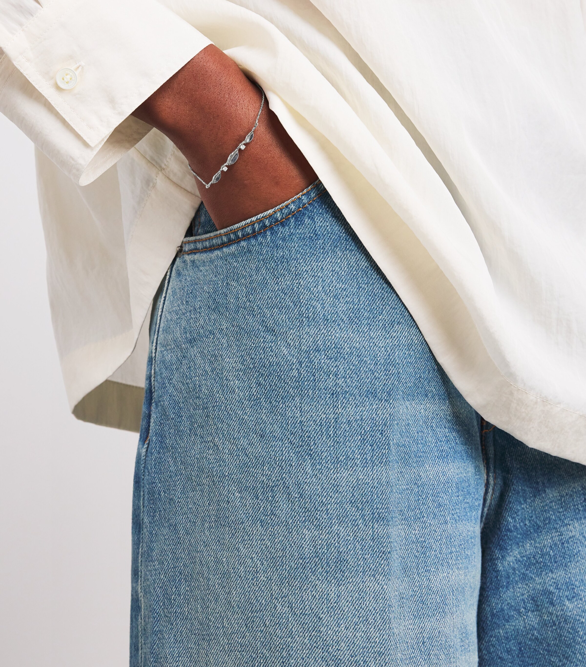 White Gold and Diamond Secret Garden Gloria Bracelet WHITE GOLD Image 2