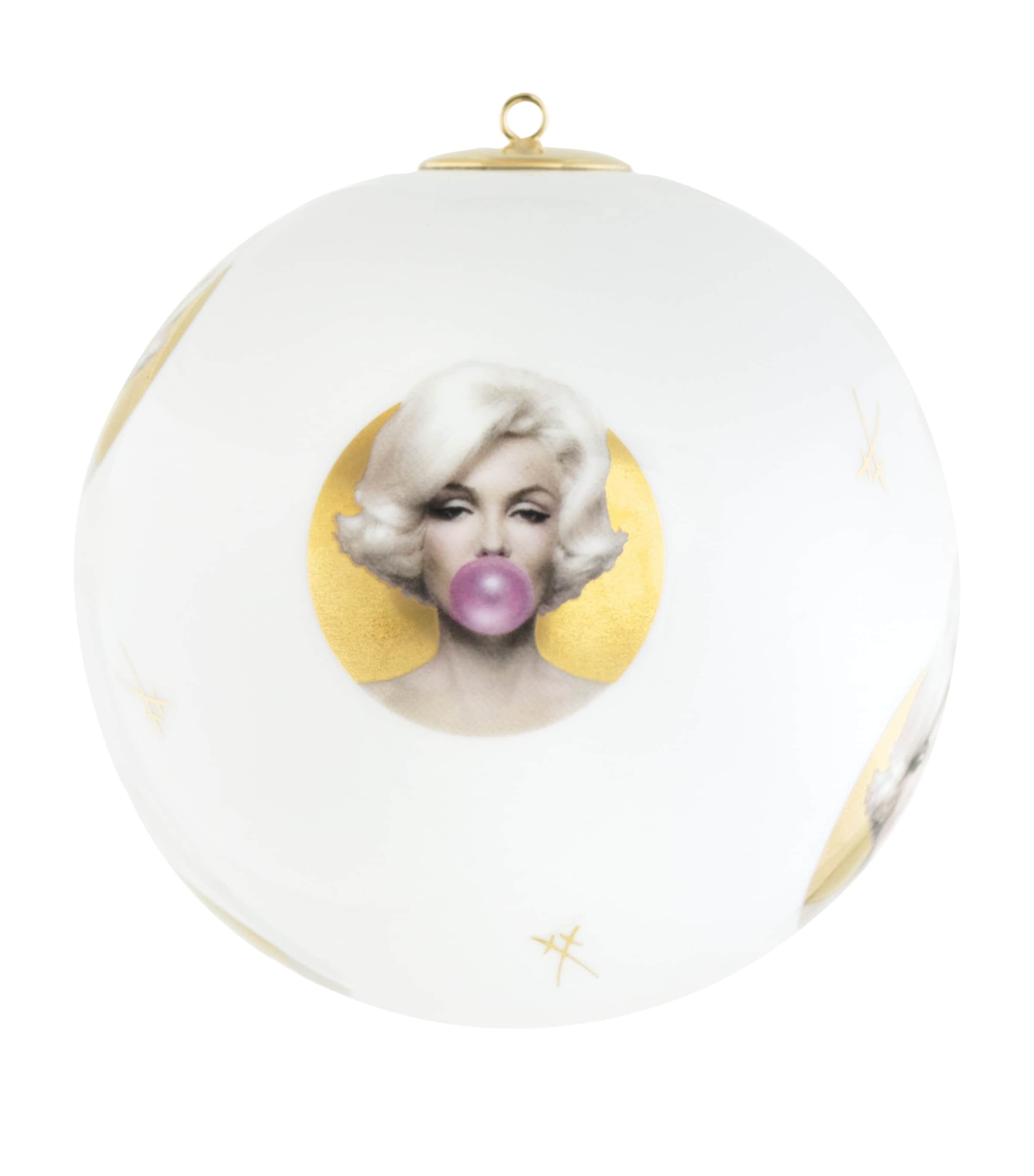 Meissen X Michael Moebius Porcelain Marilyn Bauble In Gold