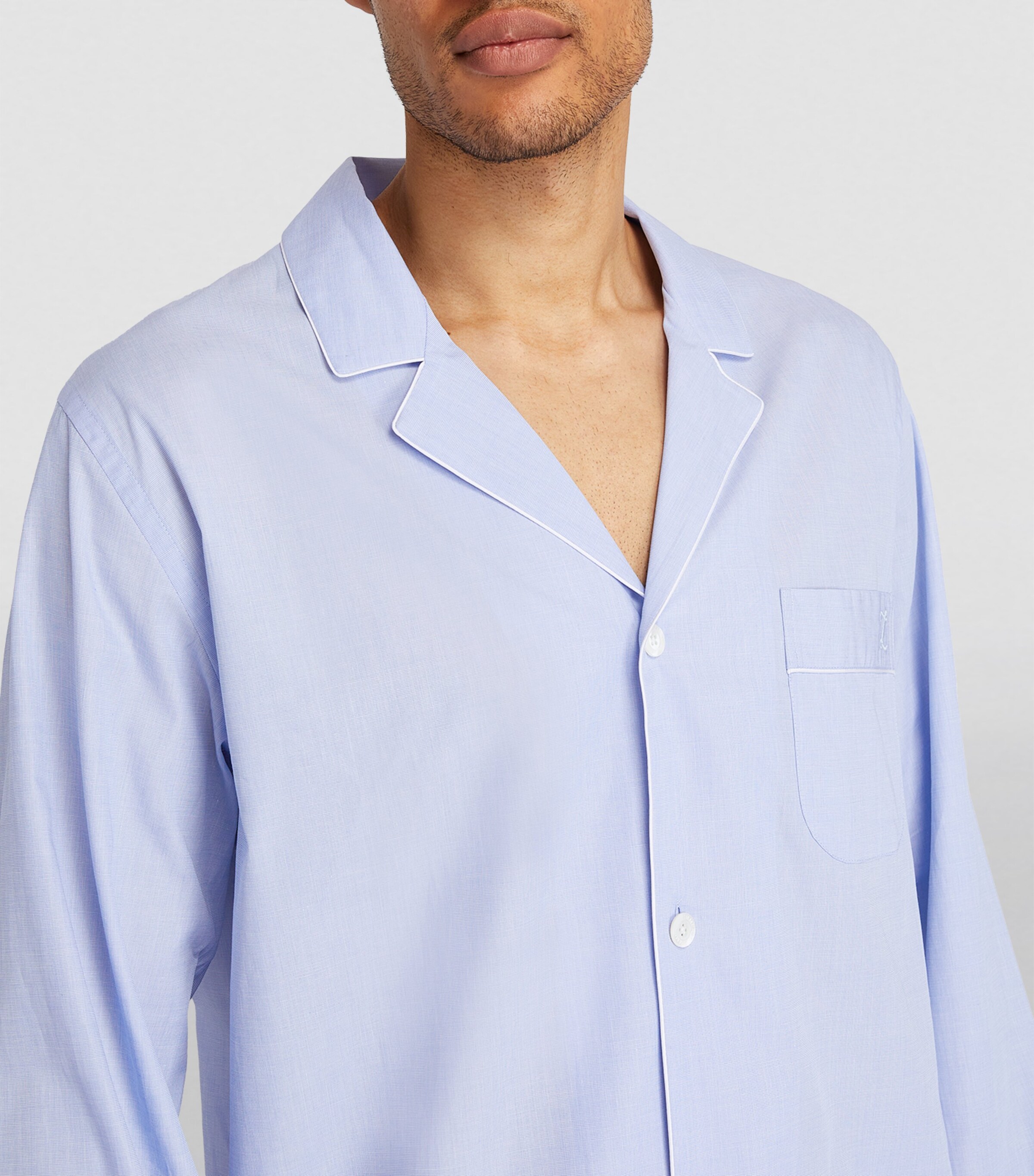 Cotton Pyjama Set 412 LIGHT BLUE Image 6