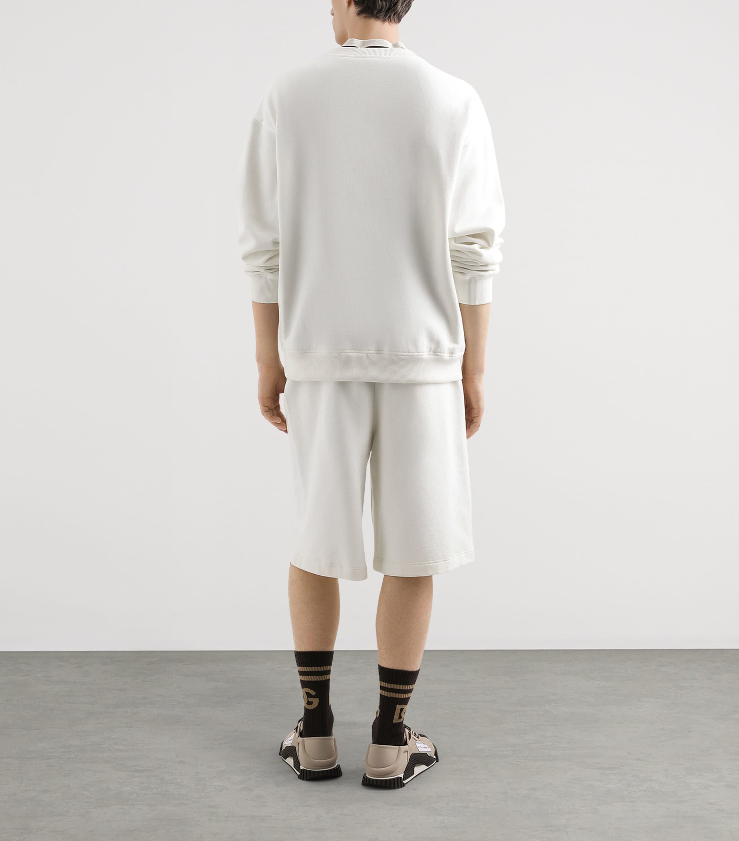 Cotton Graphic Sweatshirt A4567-CREAM Image 5