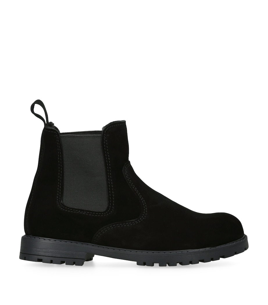 Suede Oscar Chelsea Boots BLACK Image 1