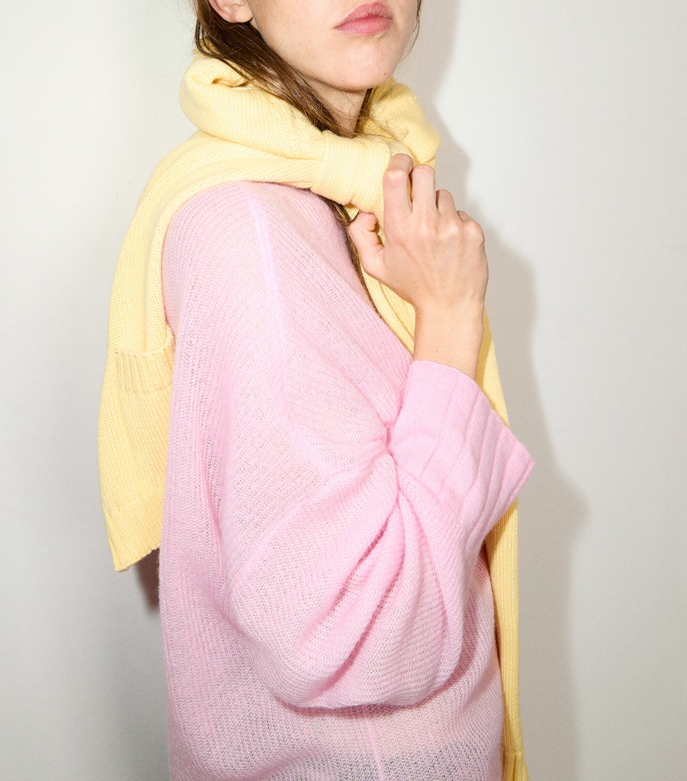 MAX&Co. Womens Wool-Blend Boat-Neck Sweater Pink Image 4