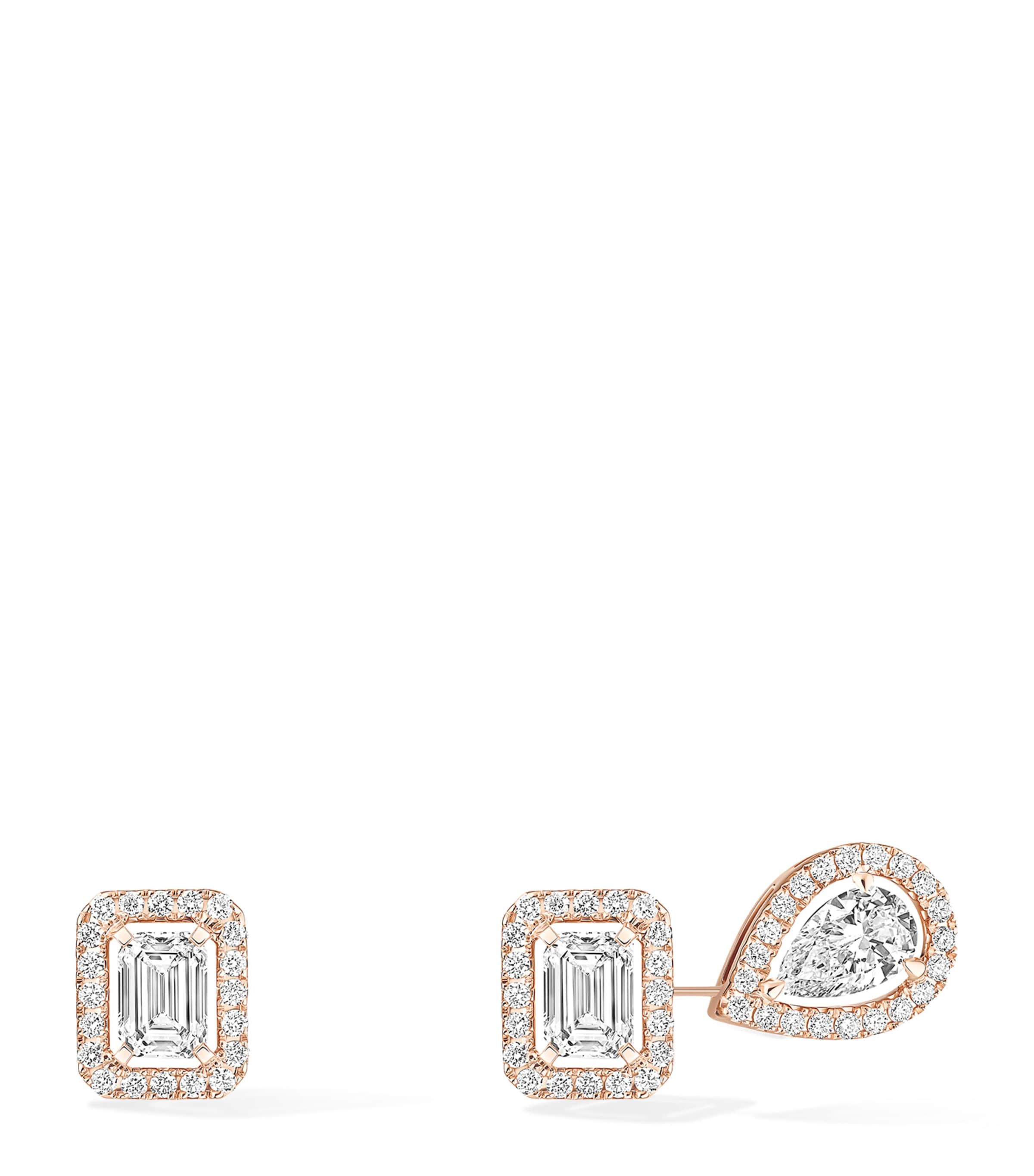 Messika My Twin Rose Gold and Diamond Earrings Pink Gold Image 1