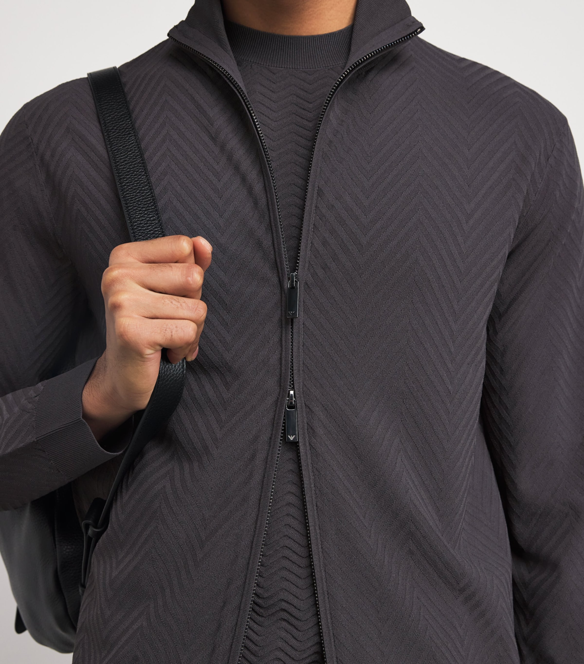 Icon Chevron Zip Cardigan U8168 Image 6